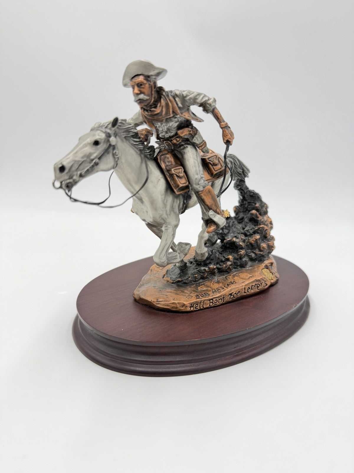 Legends USA BOB HASLAM 1987 C.A Pardell Hell Bent For Letters Metal Sculpture