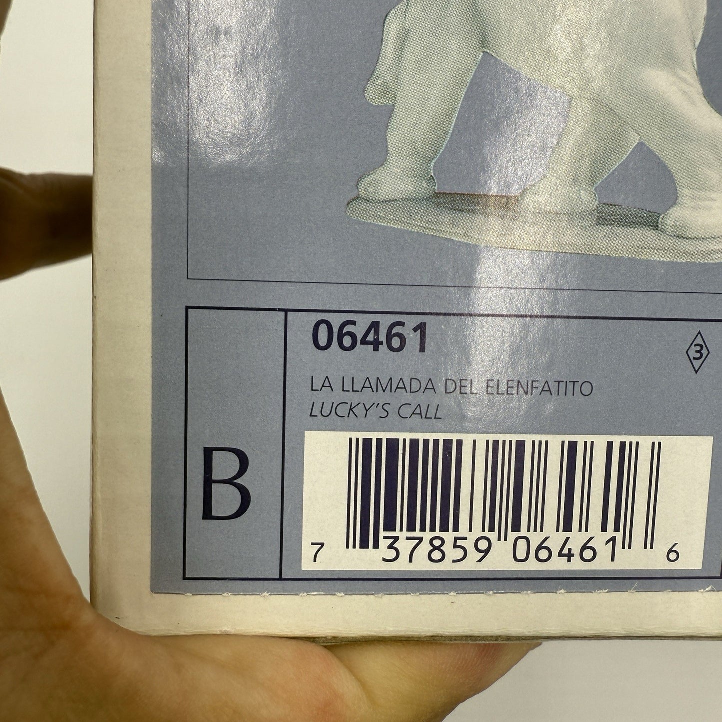 Lladro Spain Lucky’s Call Elephant #6461 Porcelain MINT W/Box Figurine Floral 5”