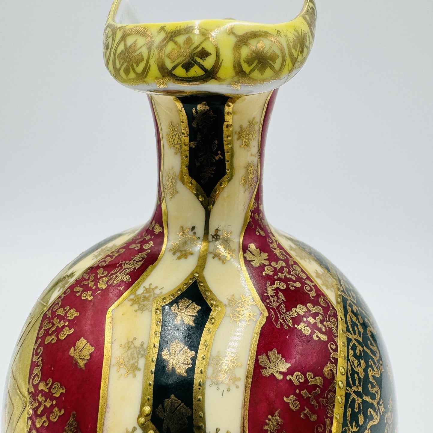 Royal Vienna Austria Porcelain Pitcher Hand Painted Portrait Art Nouveau Antique