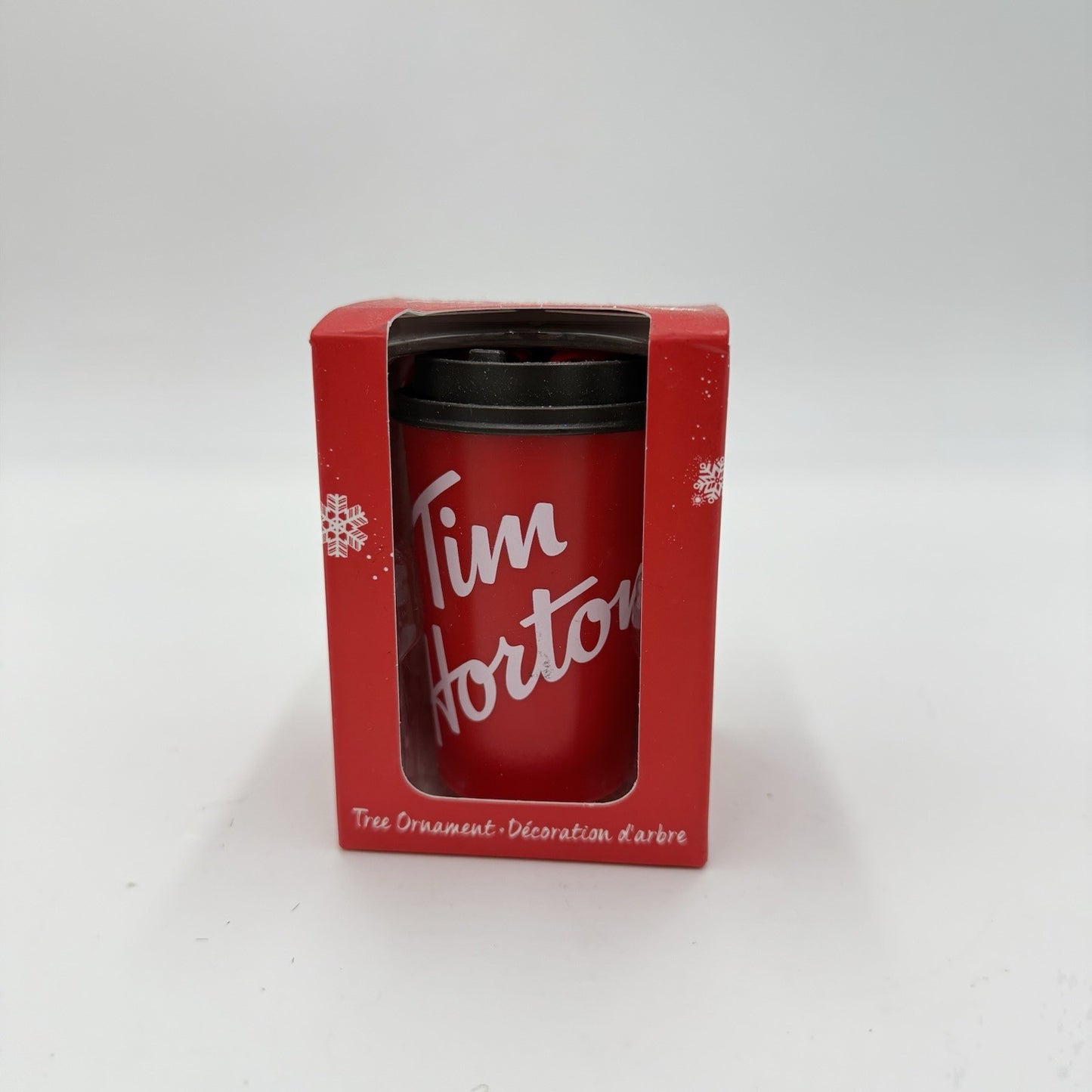 TIM HORTONS Christmas Tree Ornament Red To Go Takeout Coffee Cup 2019 New