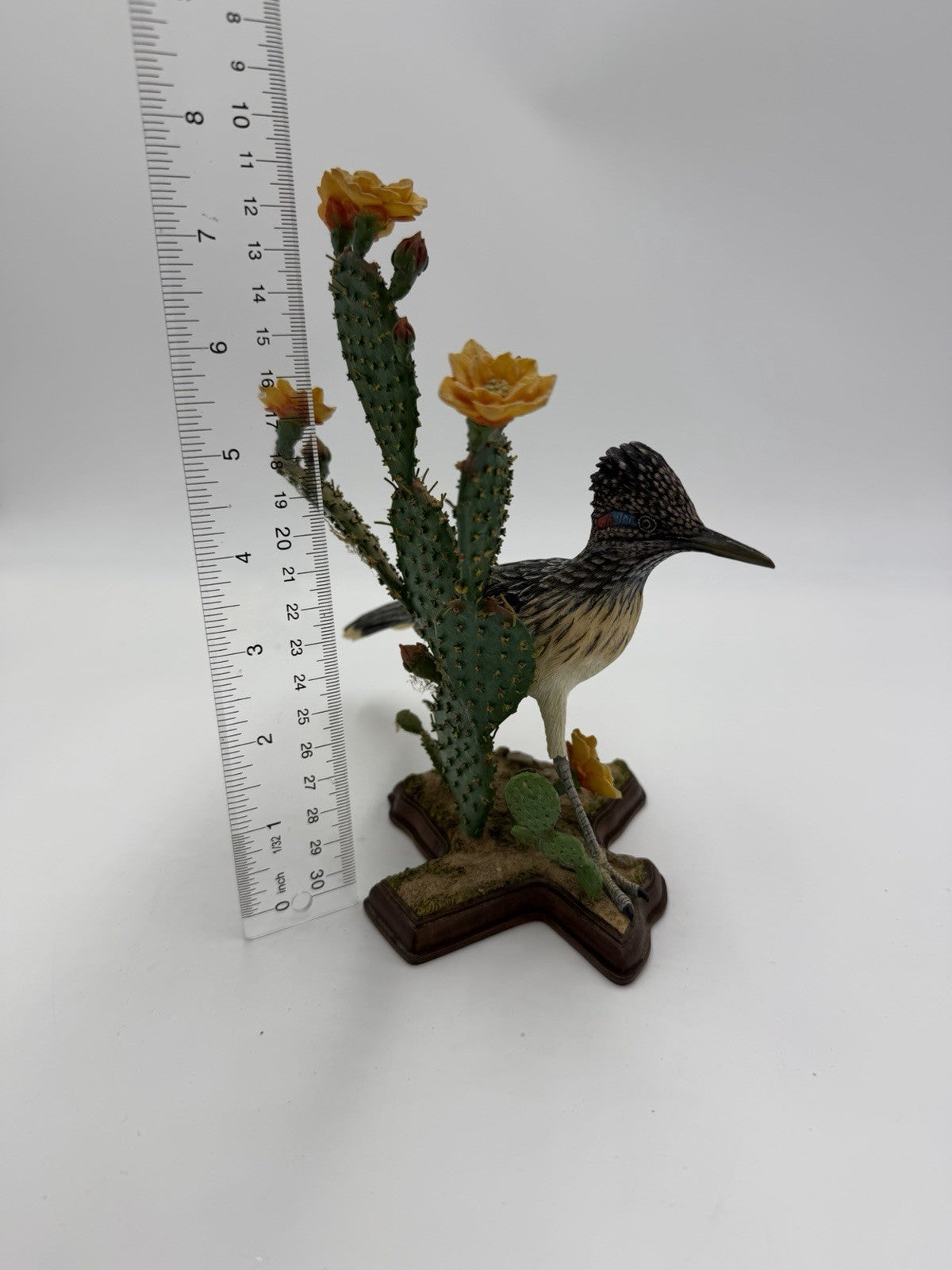 Rare Danbury Mint Texas Spirit Roadrunner Bird Figurine By Bob Guge 7.5”Hx8.5”L