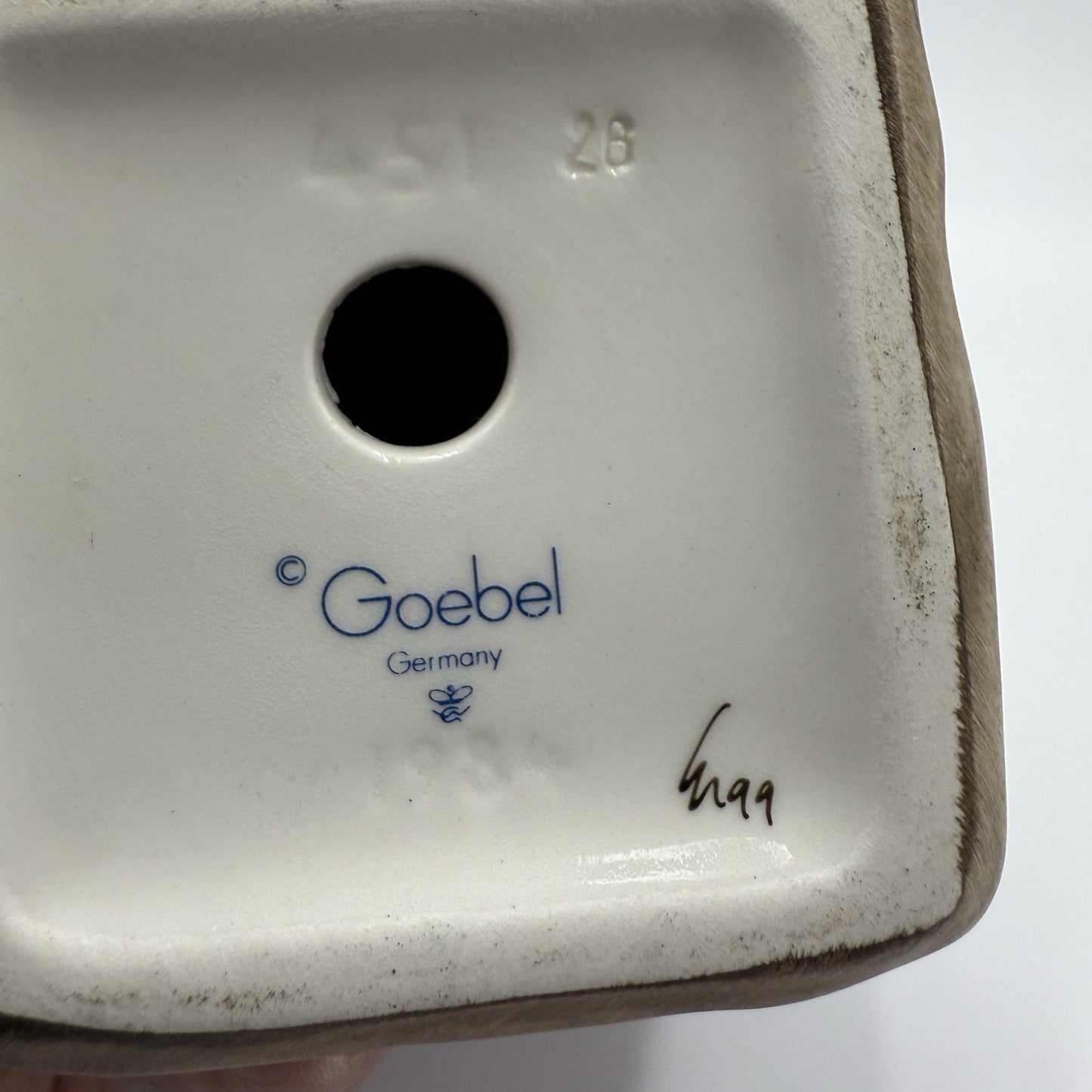 Hummel Figurine "Just Dozing" # 451 1997 Germany Porcelain Goebel 4” Rare Boy