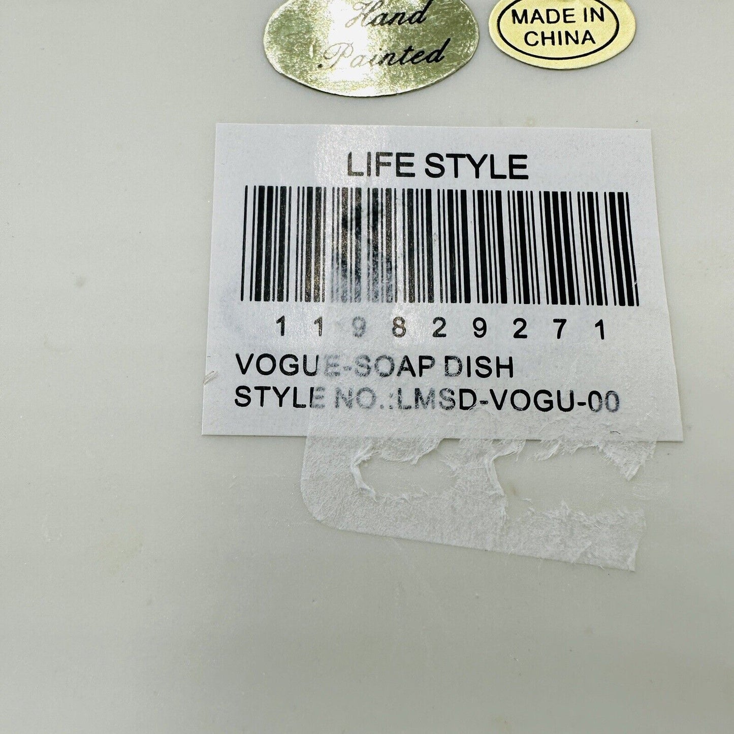 Vogue Couture Paris Soap Dish Tray Adore Hand Painted Jewelry Bathroom