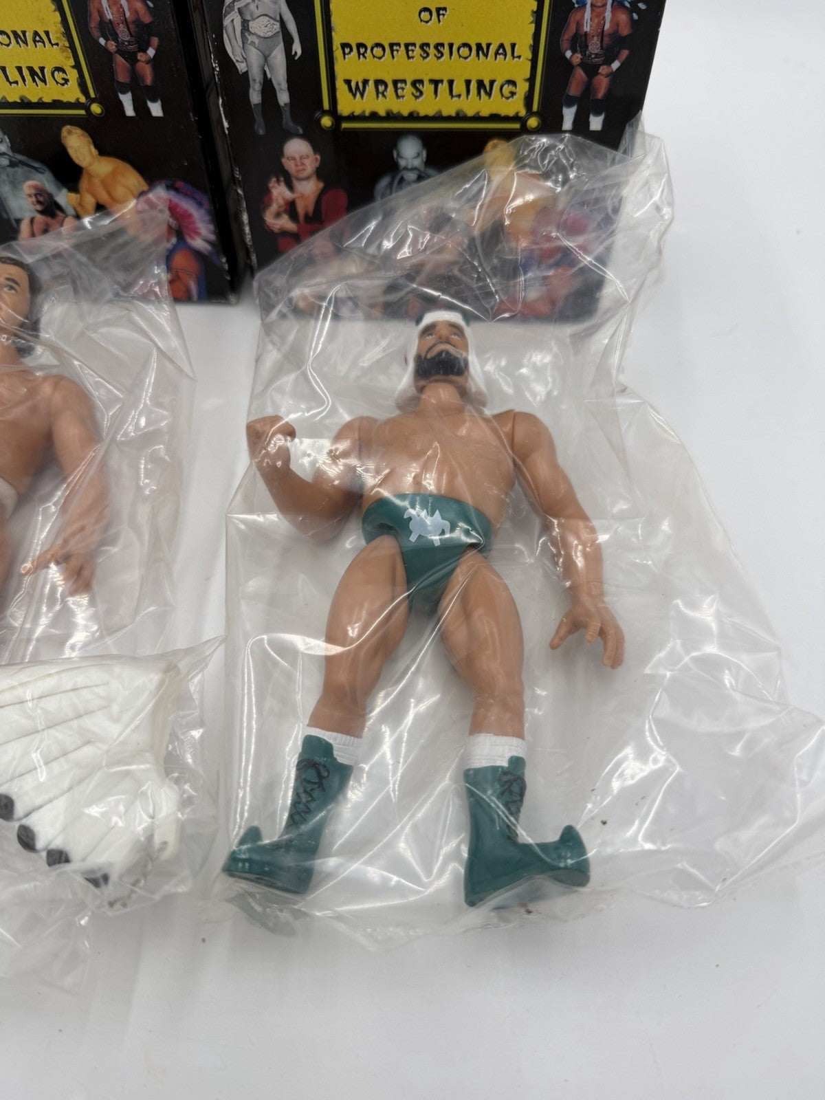 Vintage Legends Of Professional Wrestling Action Figurines Chief Jay & The Shiek