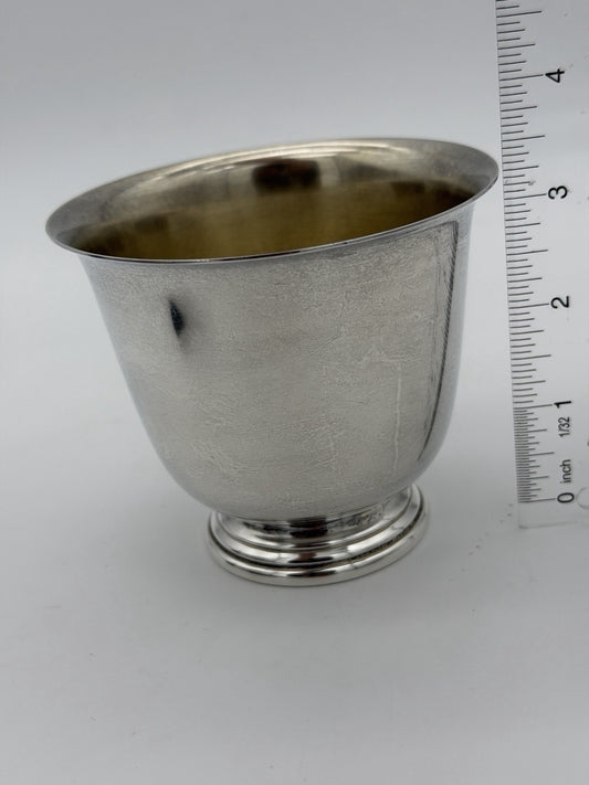antique Watrous sterling silver 925 footed cup /bowl 132g 3.4”H
