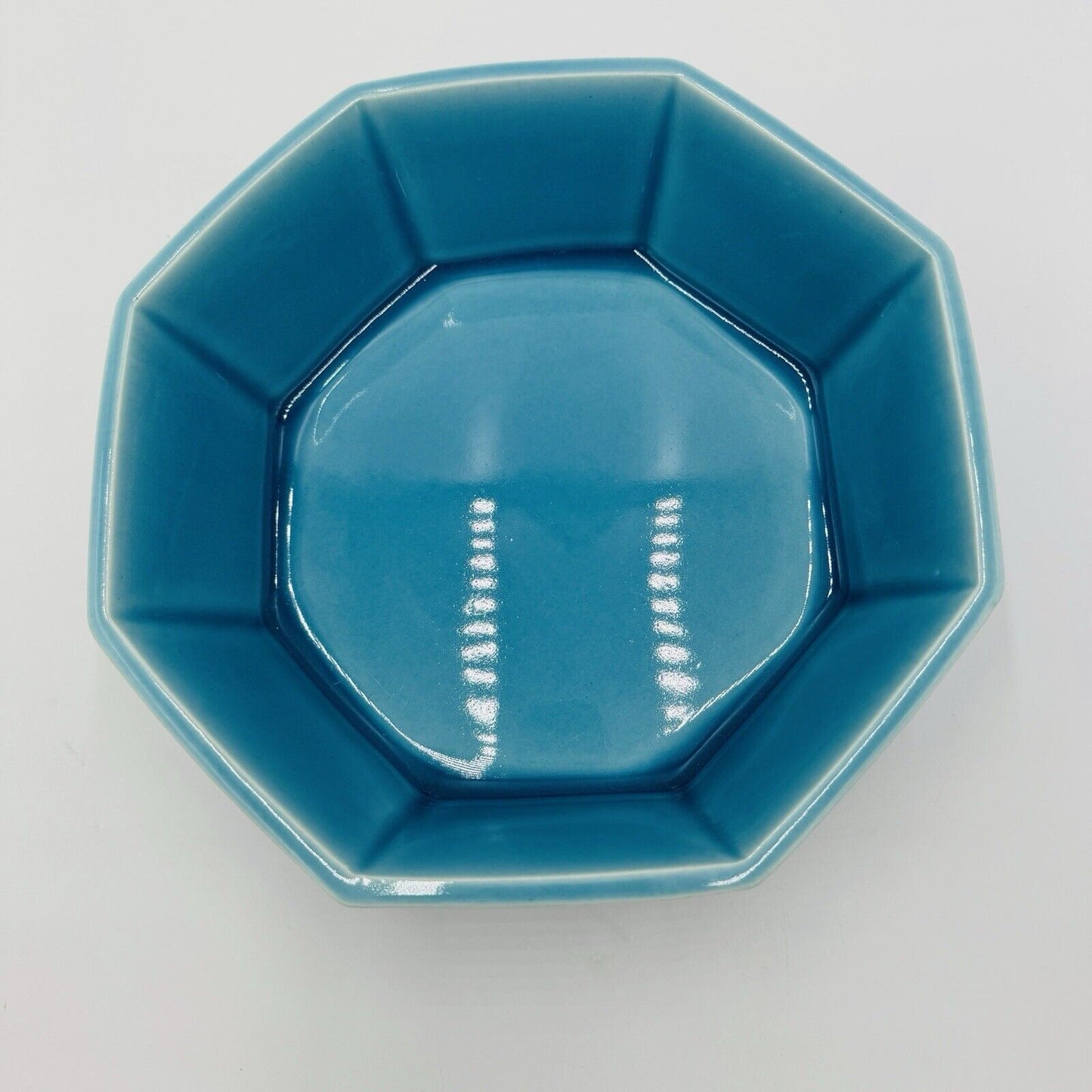 Rookwood Pottery Bowl Arts & Crafts Period Turquoise Glazed Octagonal 1924