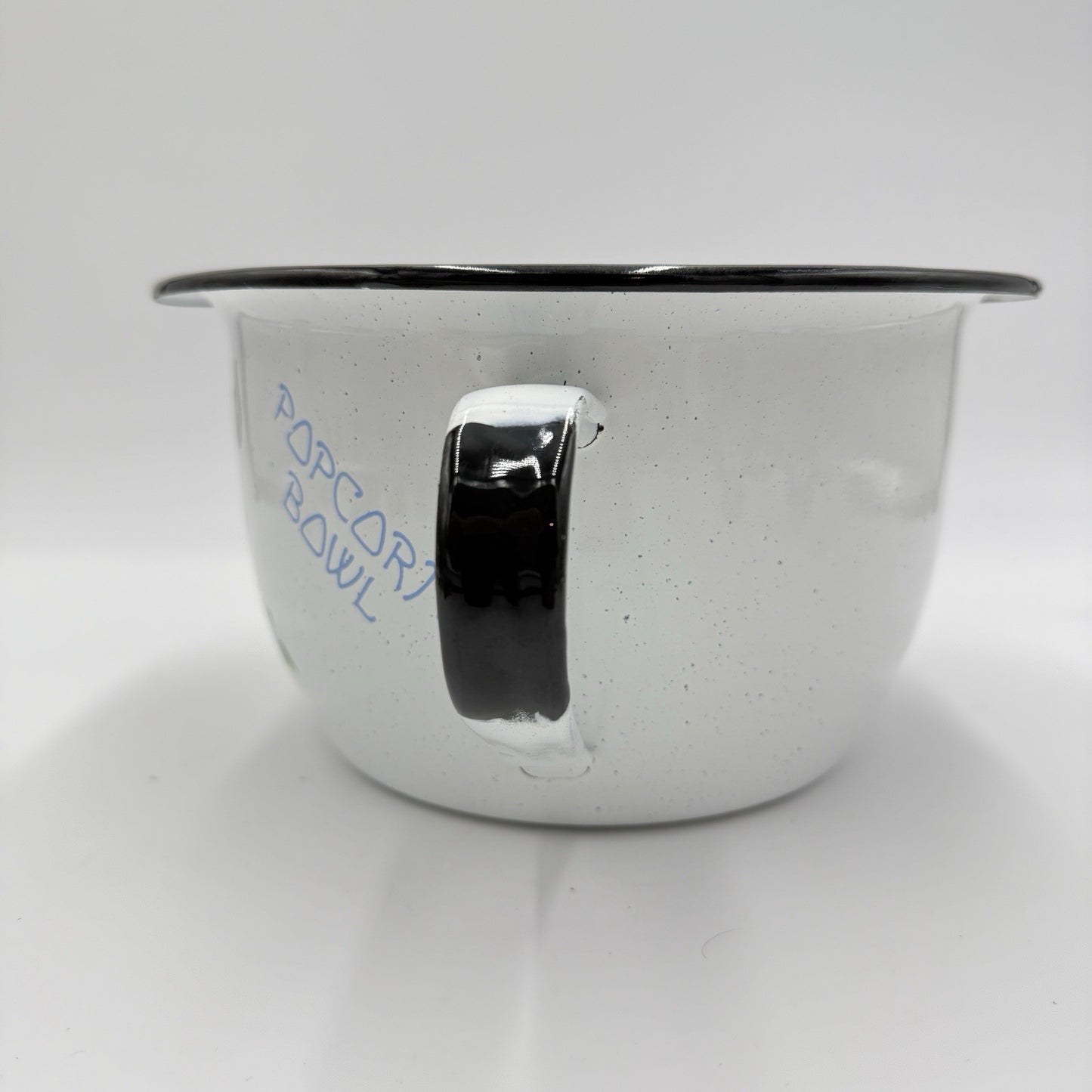 DAUGHERTY STUDIO White Enameled Painted Pig Popcorn Bowl Signed Karen