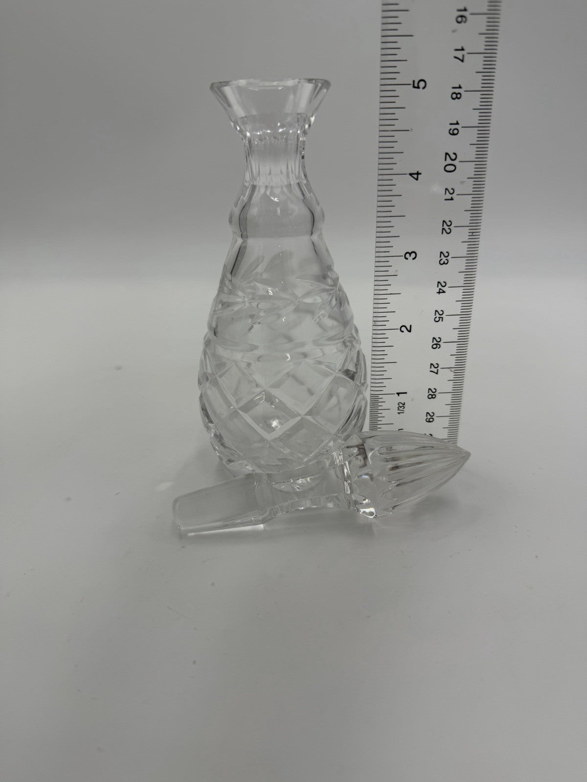 Waterford Crystal Oil Vinegar Cruet Glandore Pattern Ireland Vintage W/stopper