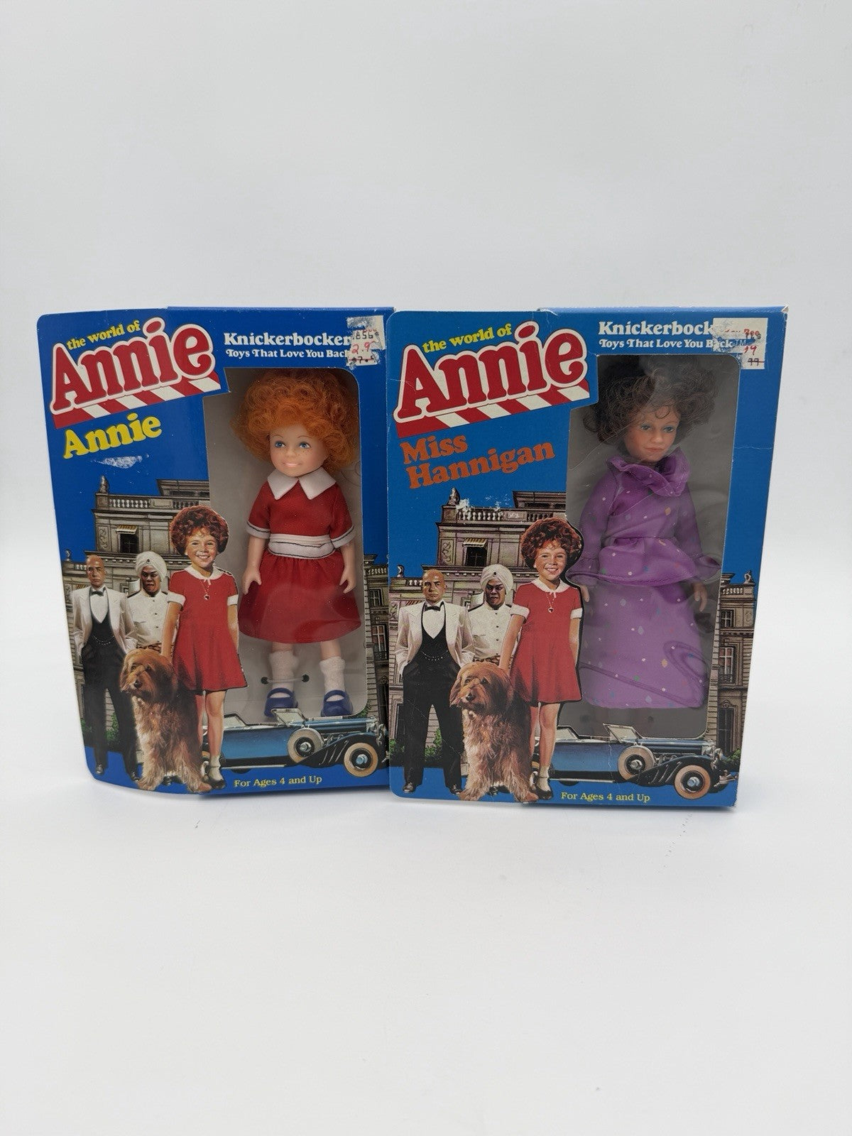 Rare Knickerbocker 1982 The World of Annie & Miss Hannigan Dolls Figurines Seald
