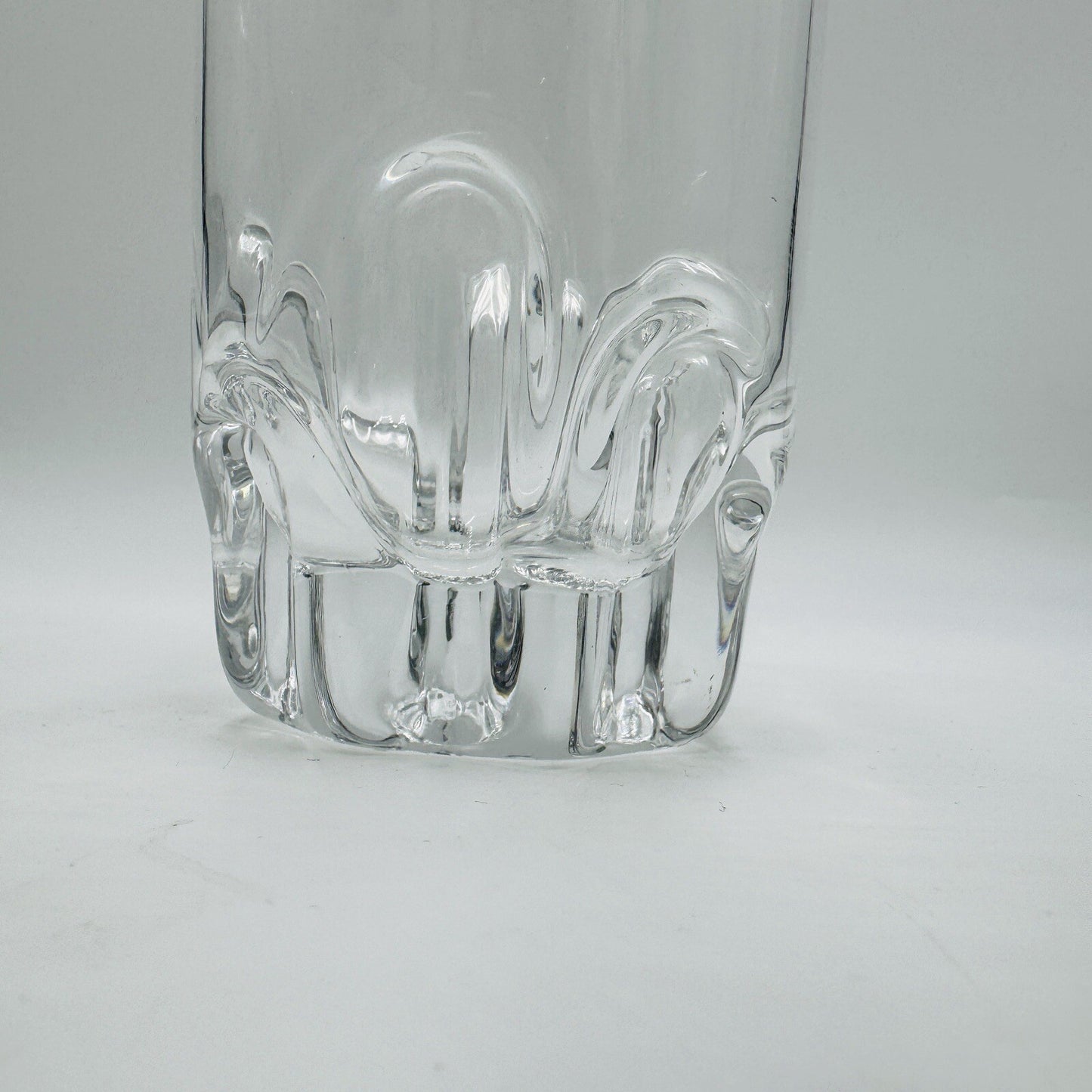 iittala Finland Crystal Glass Vase Marja Design Tapio Wirkkala 6.5” 1976 Vintage