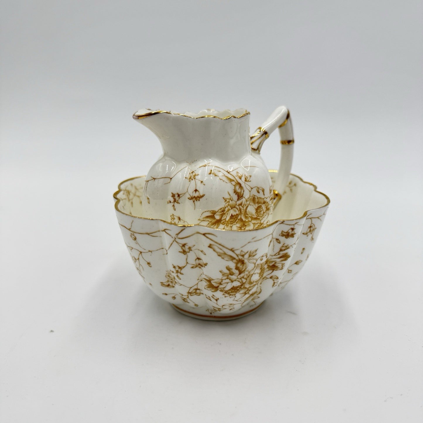 Antique Wileman Shelley Foley c1884 Pitcher and Bowl Miniature # Ra157683 Set