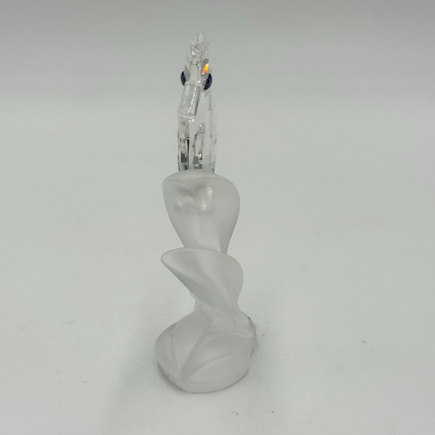 Swarovski Crystal Austria Sea Horse Frosted Base Figurine 3” Retired 2006