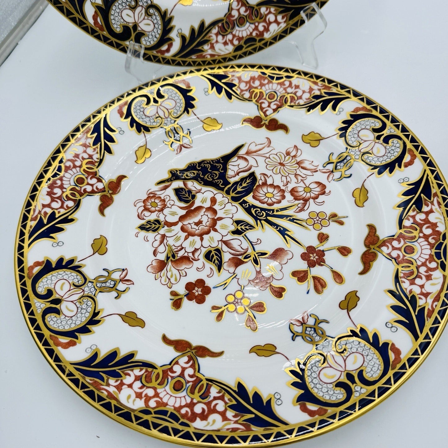 Royal Crown Derby King's Of Old Japan 383 Pattern Dinner Plate Porcelain Antique