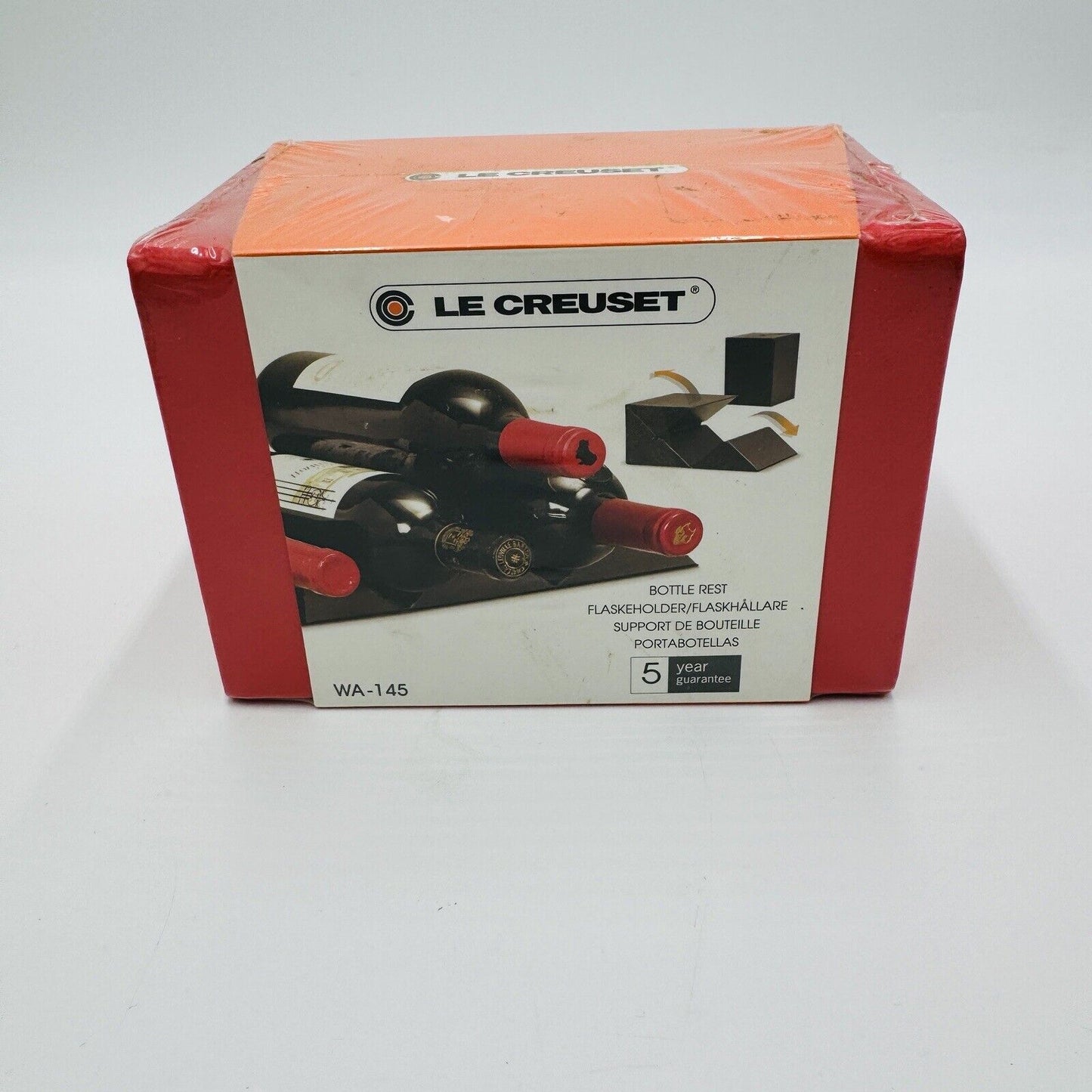 Le Creuset Bottle Rest Wine Holder Storage Rack Sealed WA-145 Red