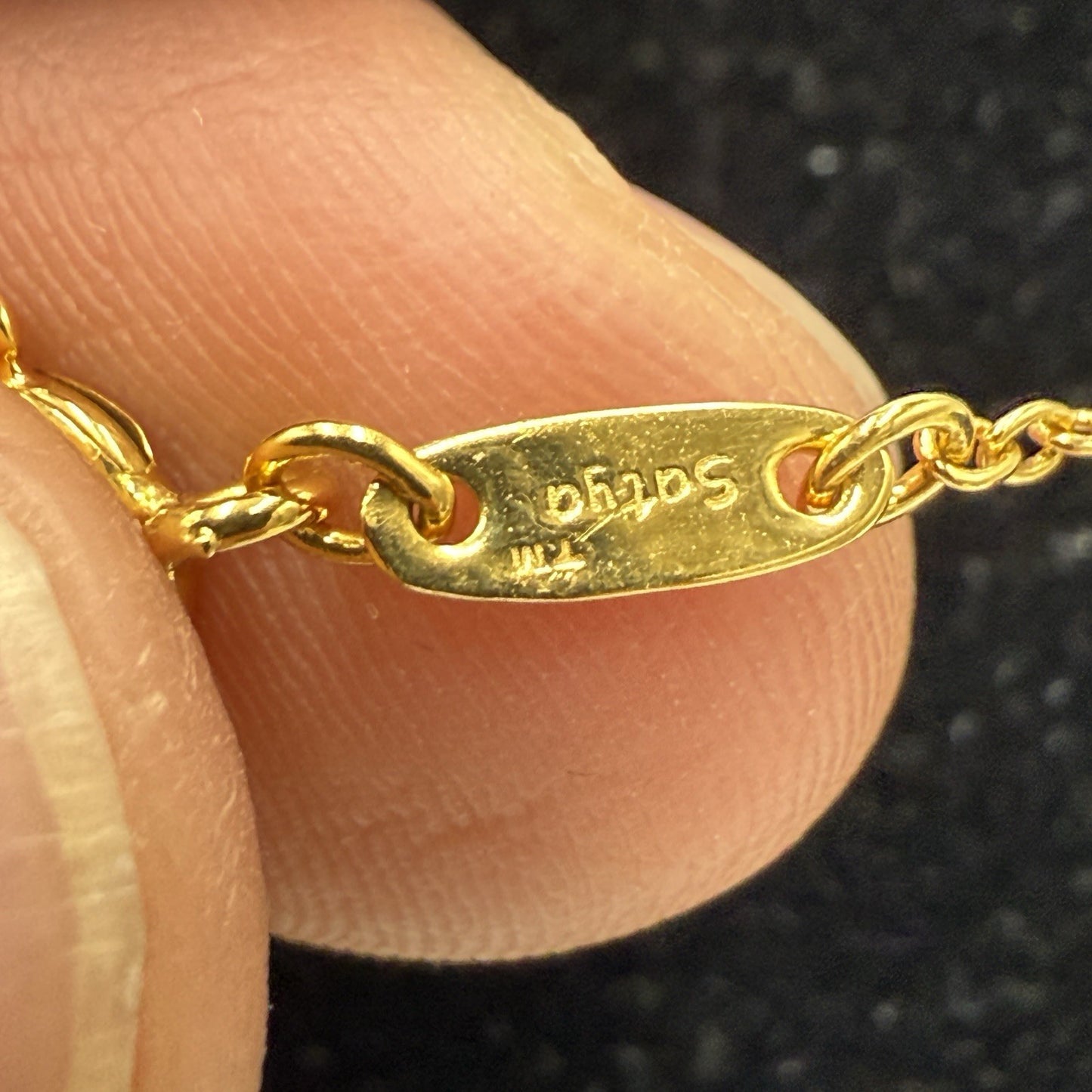 Satya Zodiac Necklace pisces ♓️ Gold Tone 18.5” L Necklace W/pendant