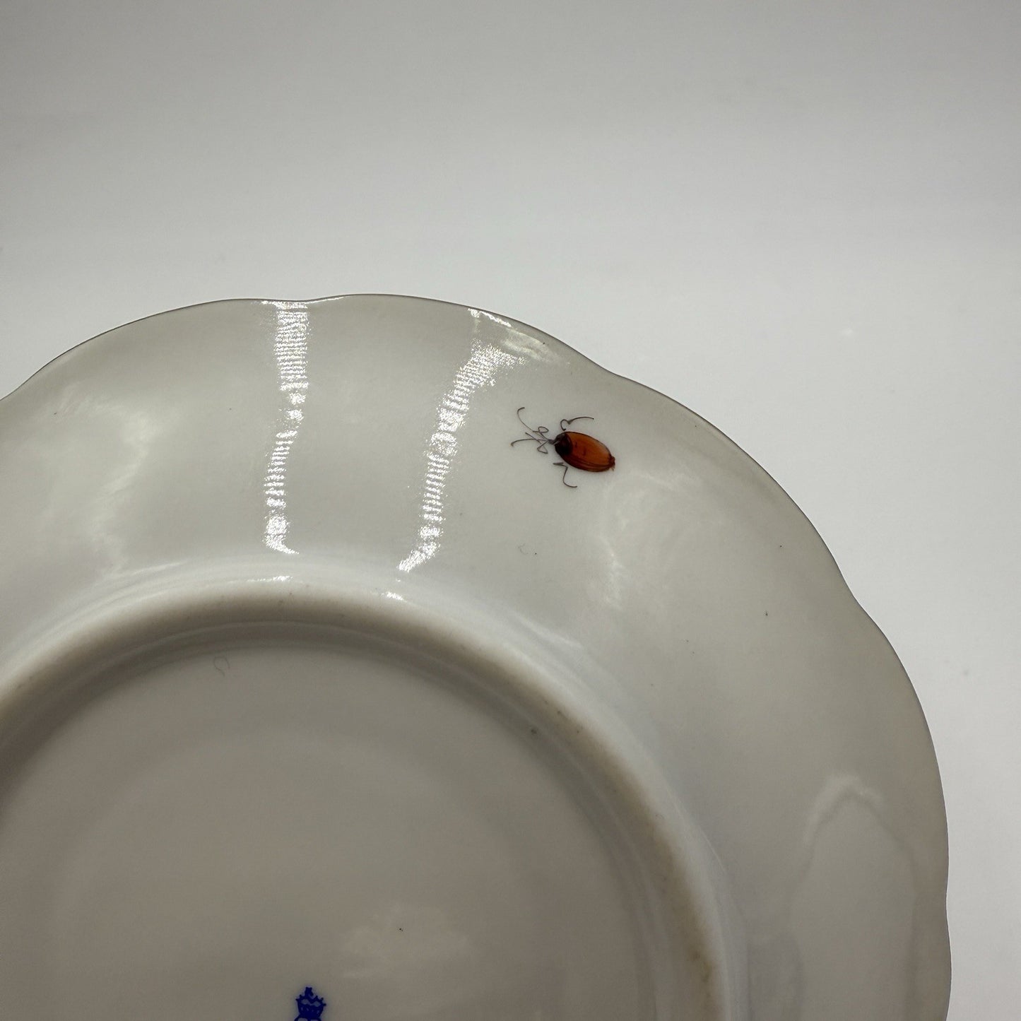 Antique 1930 Herend Hungary Porcelain Market Garden Tea Saucer Hand Painted