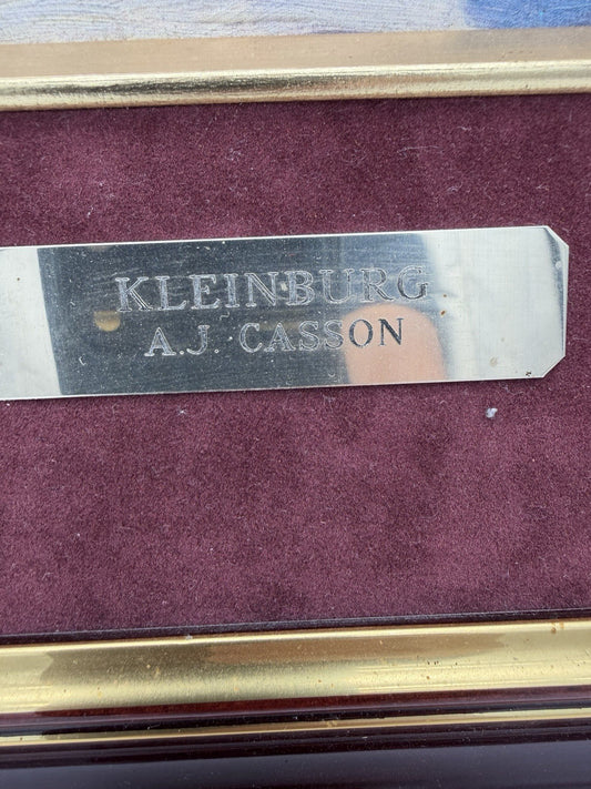 Rare Oil painting Kleinburg by Canadian artist A.J. Casson Close To Home Antique