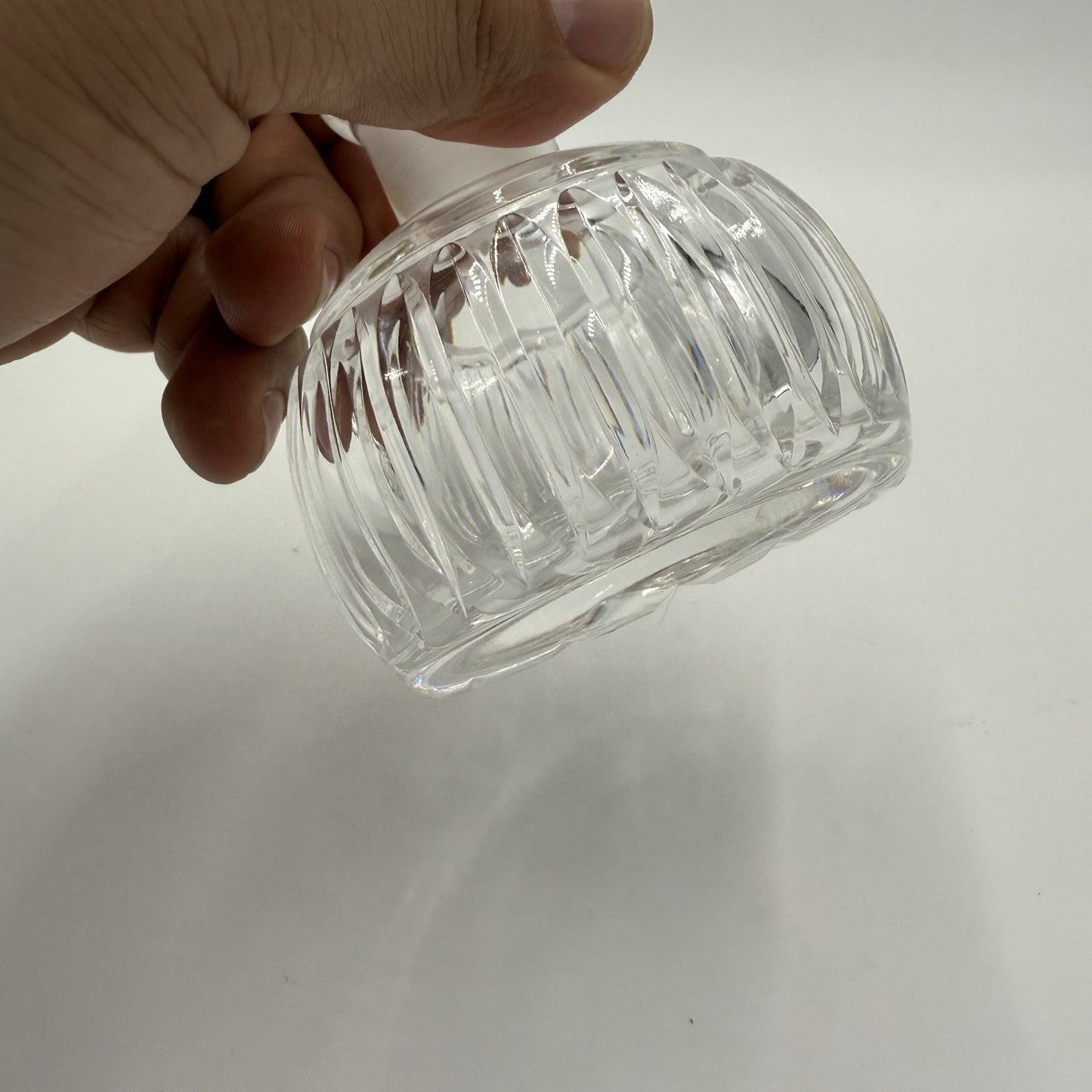 WATERFORD CRYSTAL Vanity Round Perfume Bottle & Stopper 4 5/8 in Irish Cut