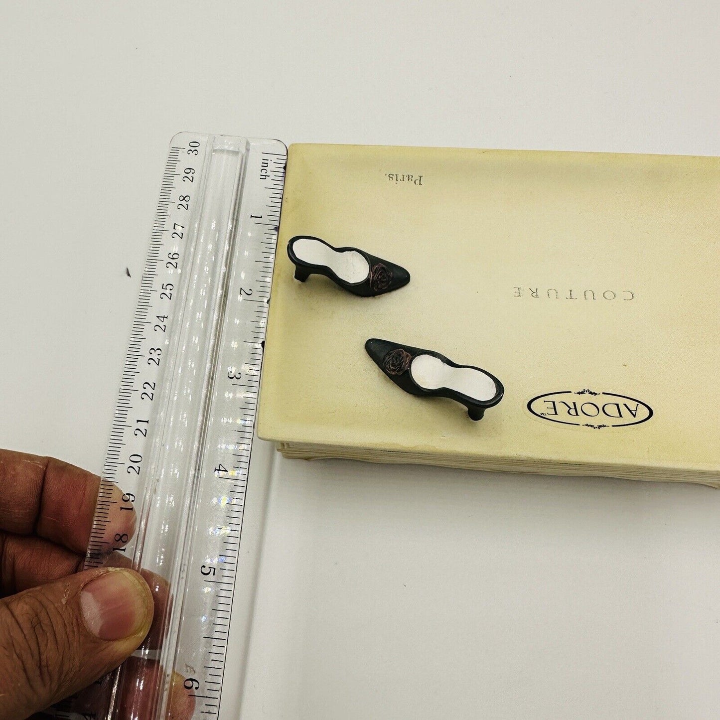 Vogue Couture Paris Soap Dish Tray Adore Hand Painted Jewelry Bathroom