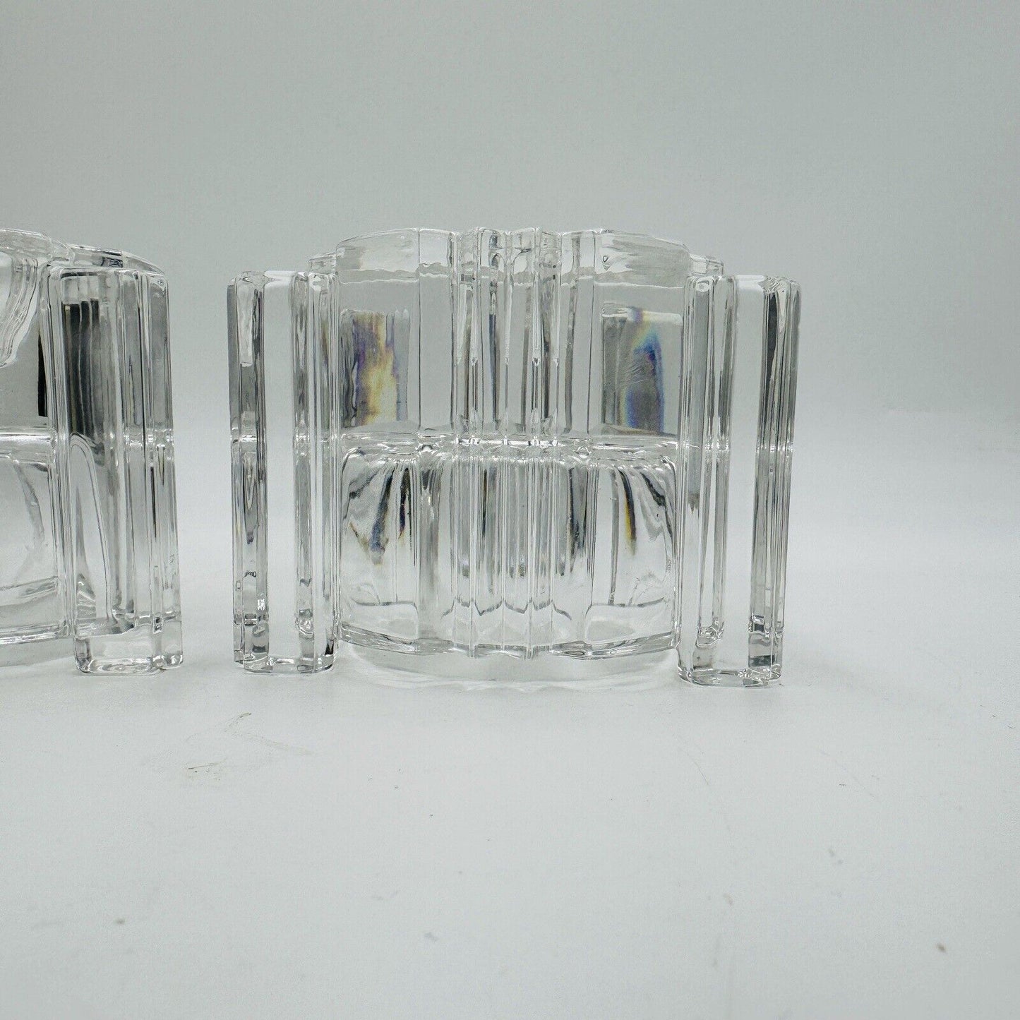 Vintage Set of 2 Lenox Fine Crystal Votive or Candle Stick/Tapper Holders