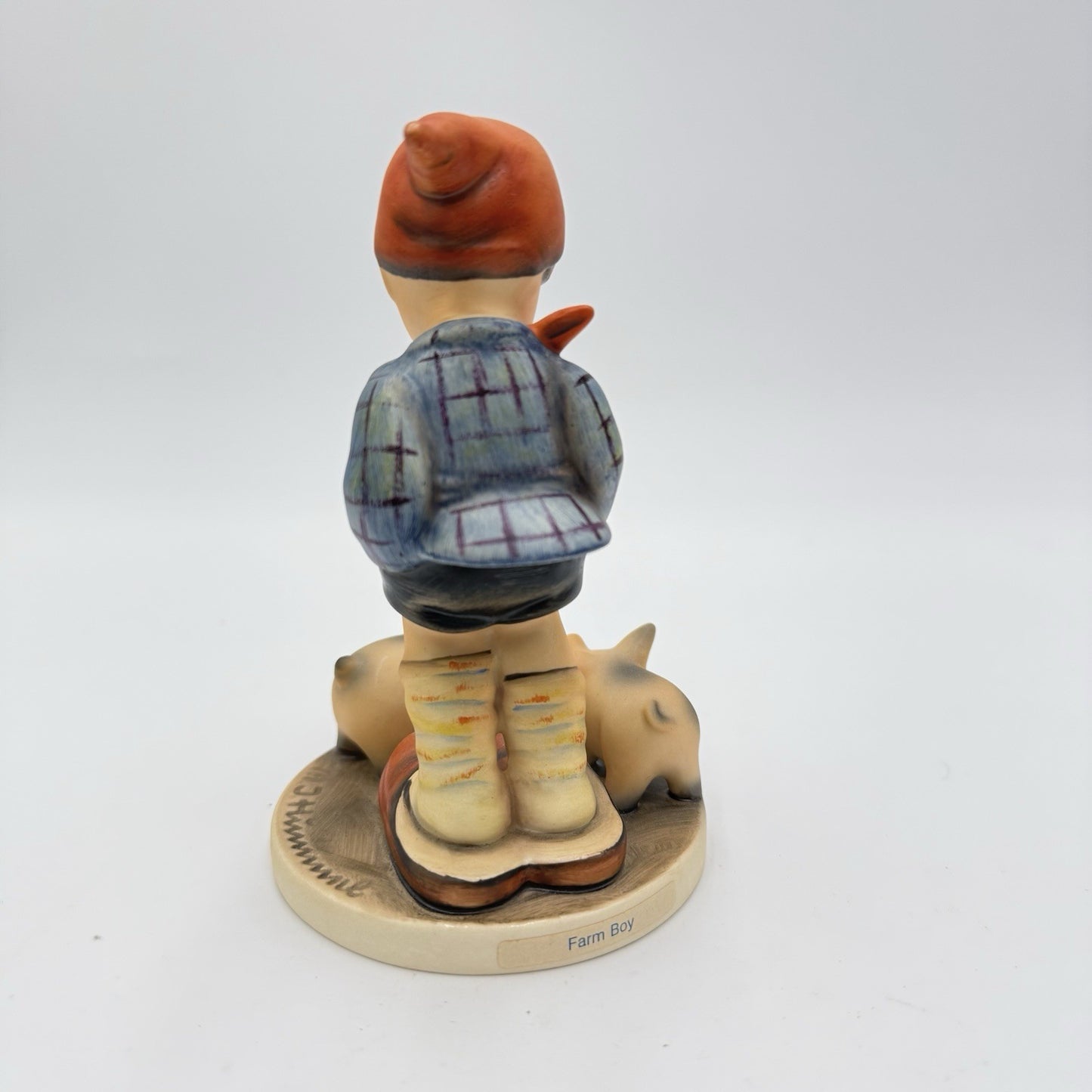 Hummel Goebel Farm Boy with Pigs #66 Germany 5.25" Porcelain Figurine