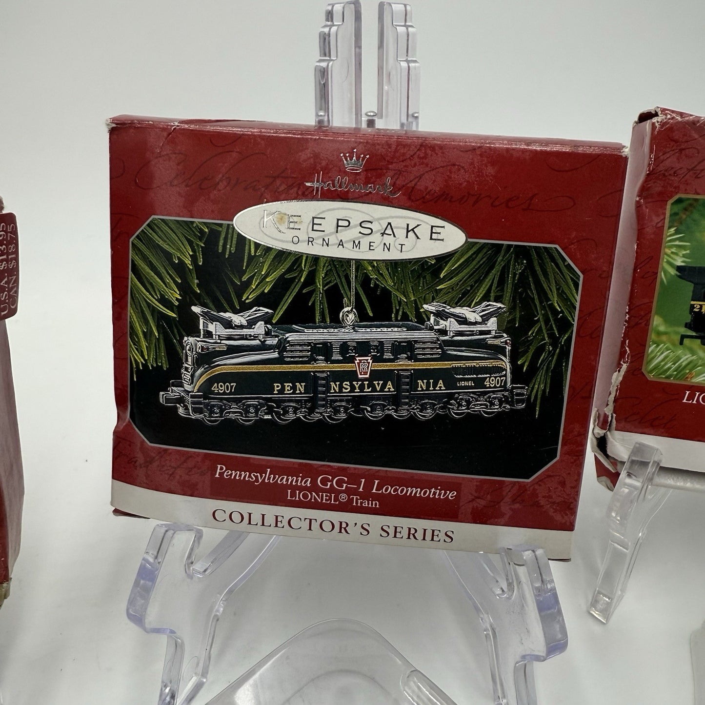 Hallmark Lionel Trains Pennsylvania Chessie Steam Locomotive Christmas Ornaments
