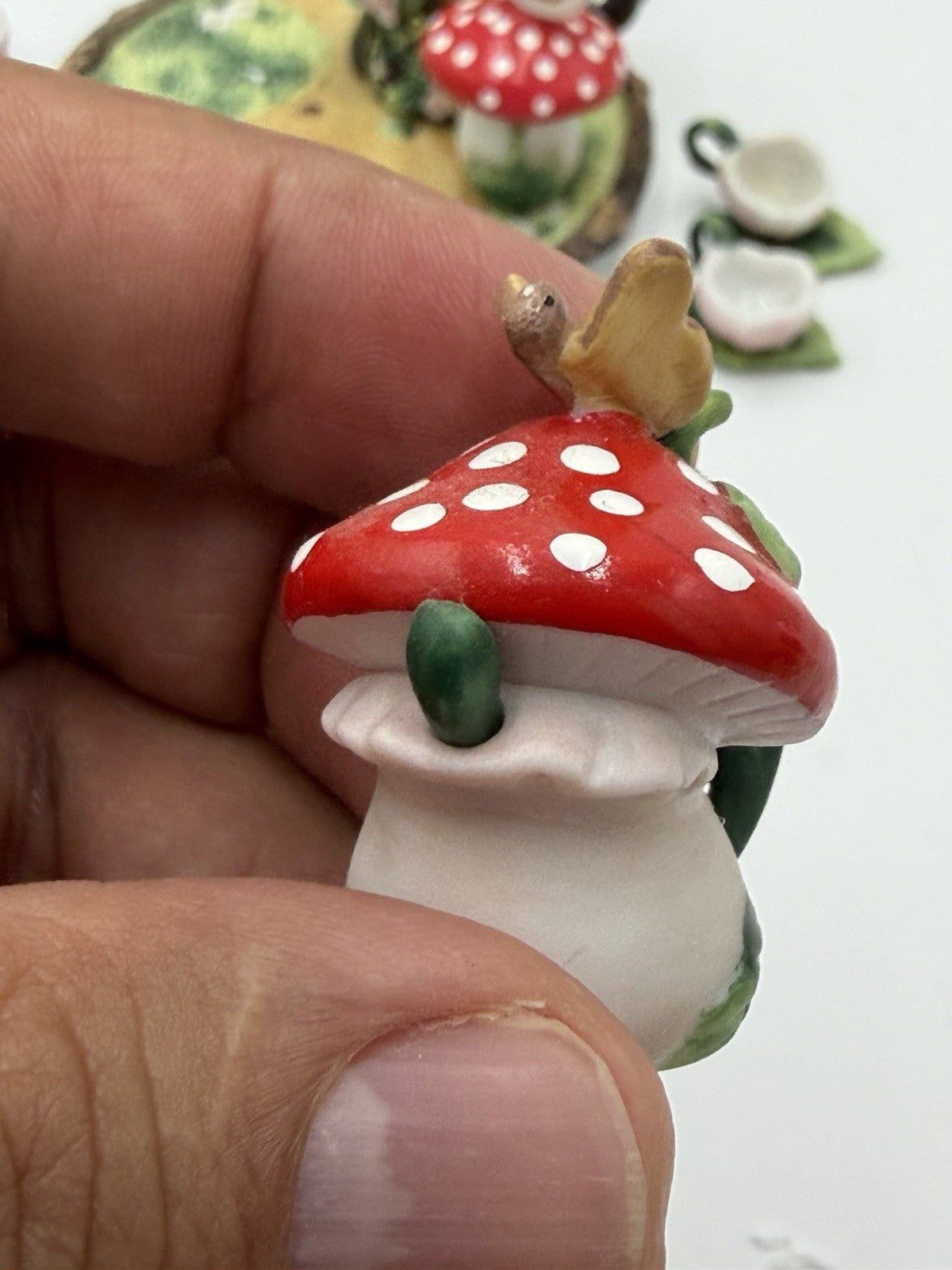 Rare Charming Tails Garden Tea Party Special Edition 98/296 Miniature Tea Set