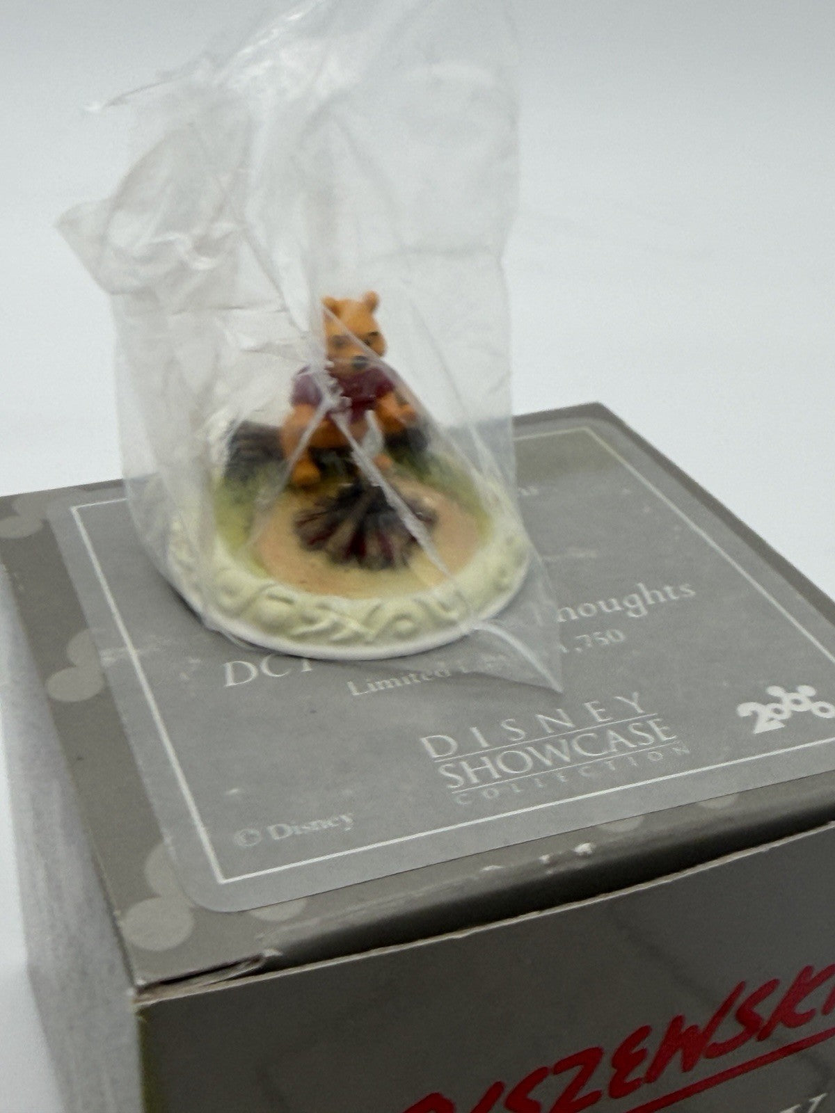 Disney Olszewski Winnie Pooh Fireside Thoughts Signed Sealed W/COA Figurine