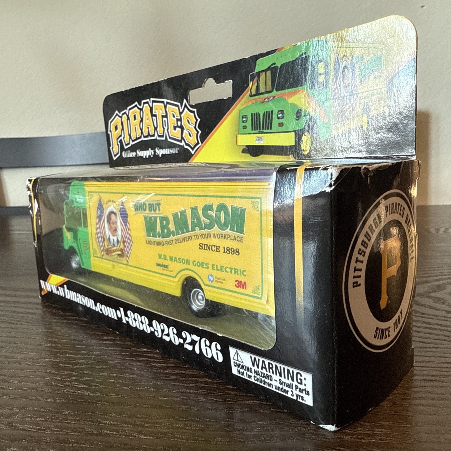 Pittsburgh Pirates WB Mason W.B. Mason Truck SGA 8/19/18 PNC Park MLB Diecast