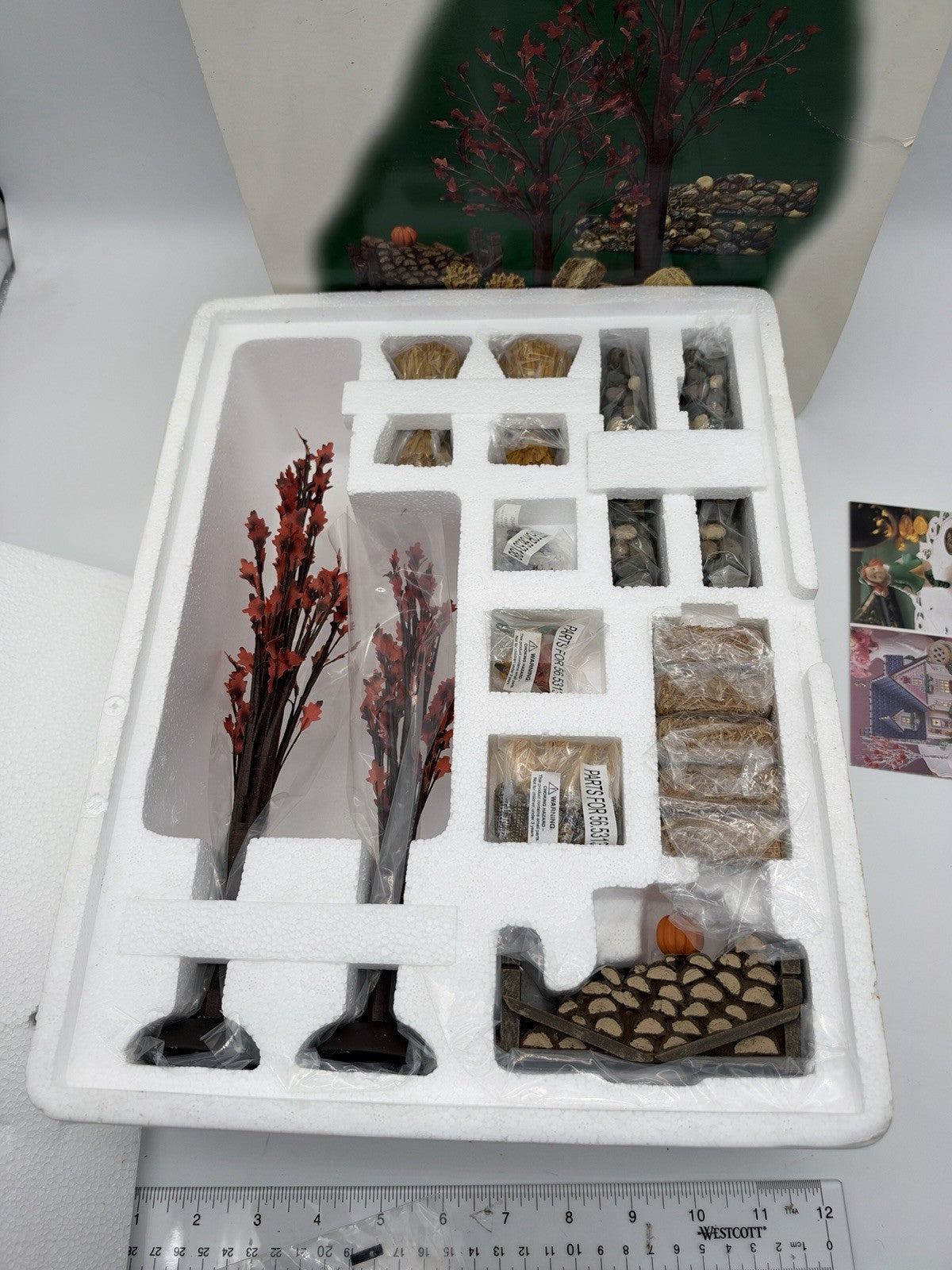Department 56 Village Accessories Autumn Landscape Set Sealed Fall Harvest