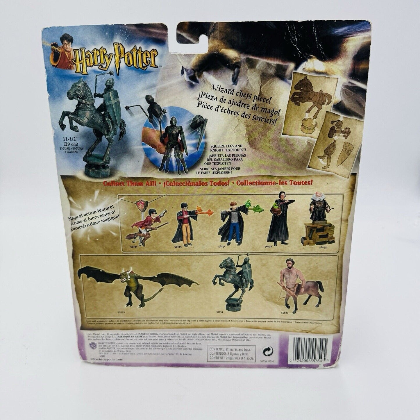 Harry Potter Knight Caballo Cavalier Deluxe Action Figures Mattel 2002 Horse