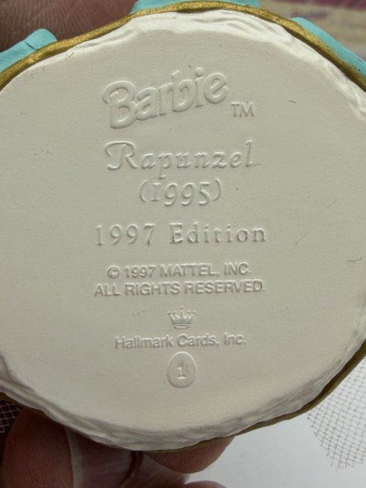 VTG Hallmark Keepsake Barbie as Rapunzel Ornament 1997 #1 On Series
