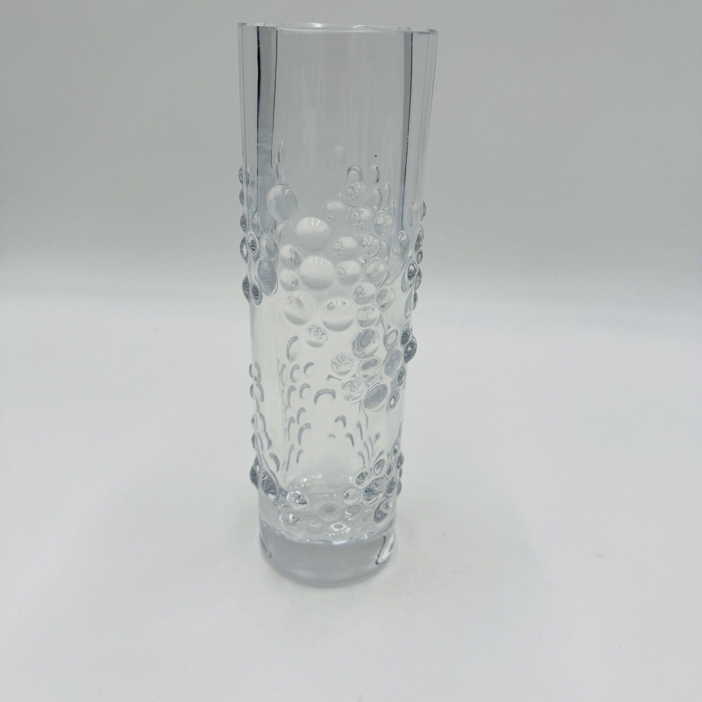 Bengt Edenfalk for Skruf Vase Swedish Art Glass 1970's 8in