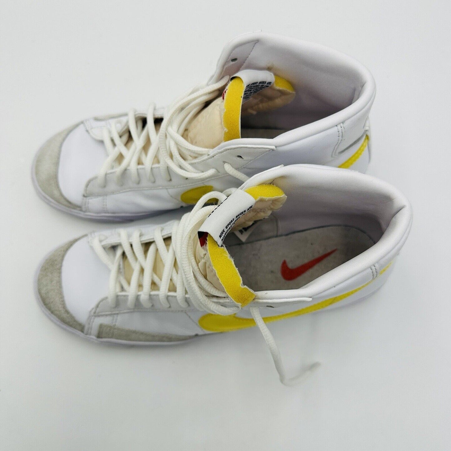 Nike Blazer Women Size 11 77 Mid Vintage Opti Yellow White Sneaker DJ3050-101