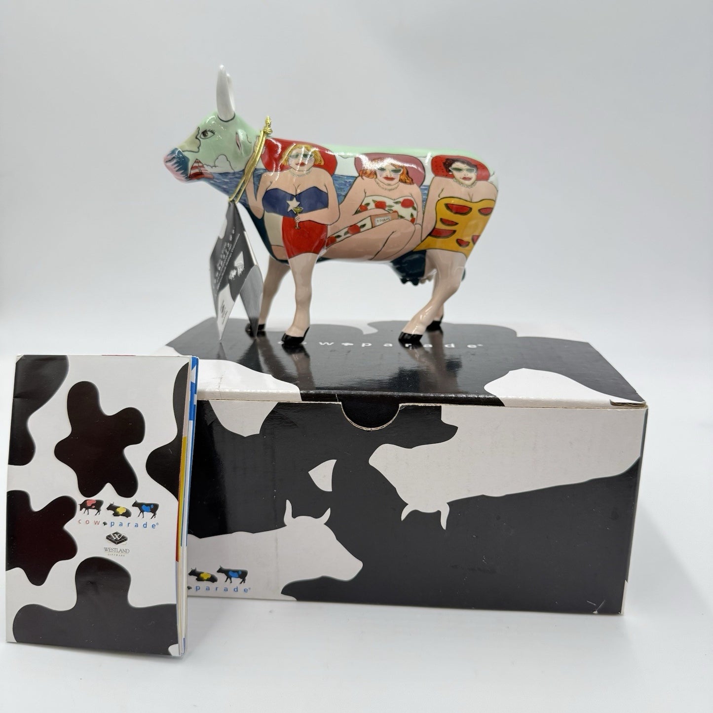 Cow Parade Westland Fun Seeker Cow Figurine By Janice Joplin Ceramic Giftware