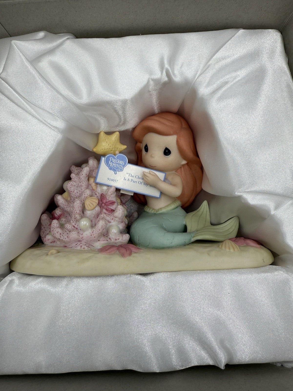 Precious Moments Disney Christmas Spirit is a Part of My World Ariel Figurine