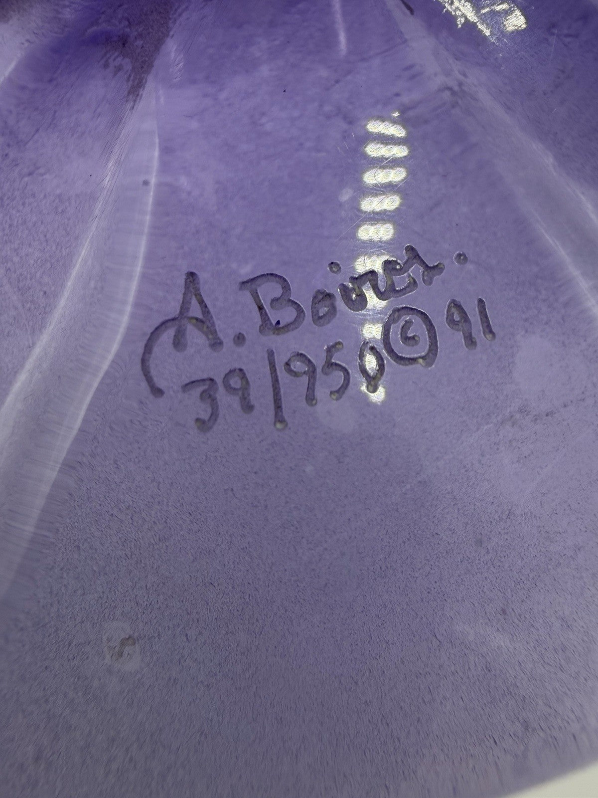 Vintage A. Boiros limited edition kalonite Pinocchio sculpture signed 39/950