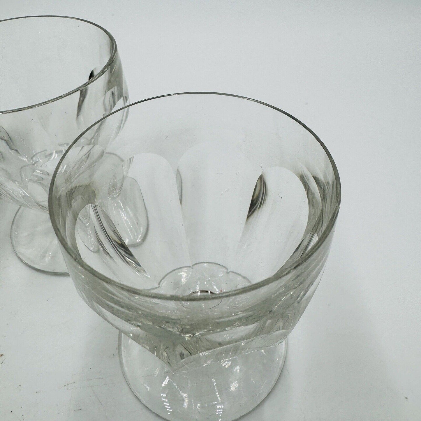 BACCARAT France Crystal Tallyrand White Wine 3 3/8” Set 4 Pieces Cordial Glasses