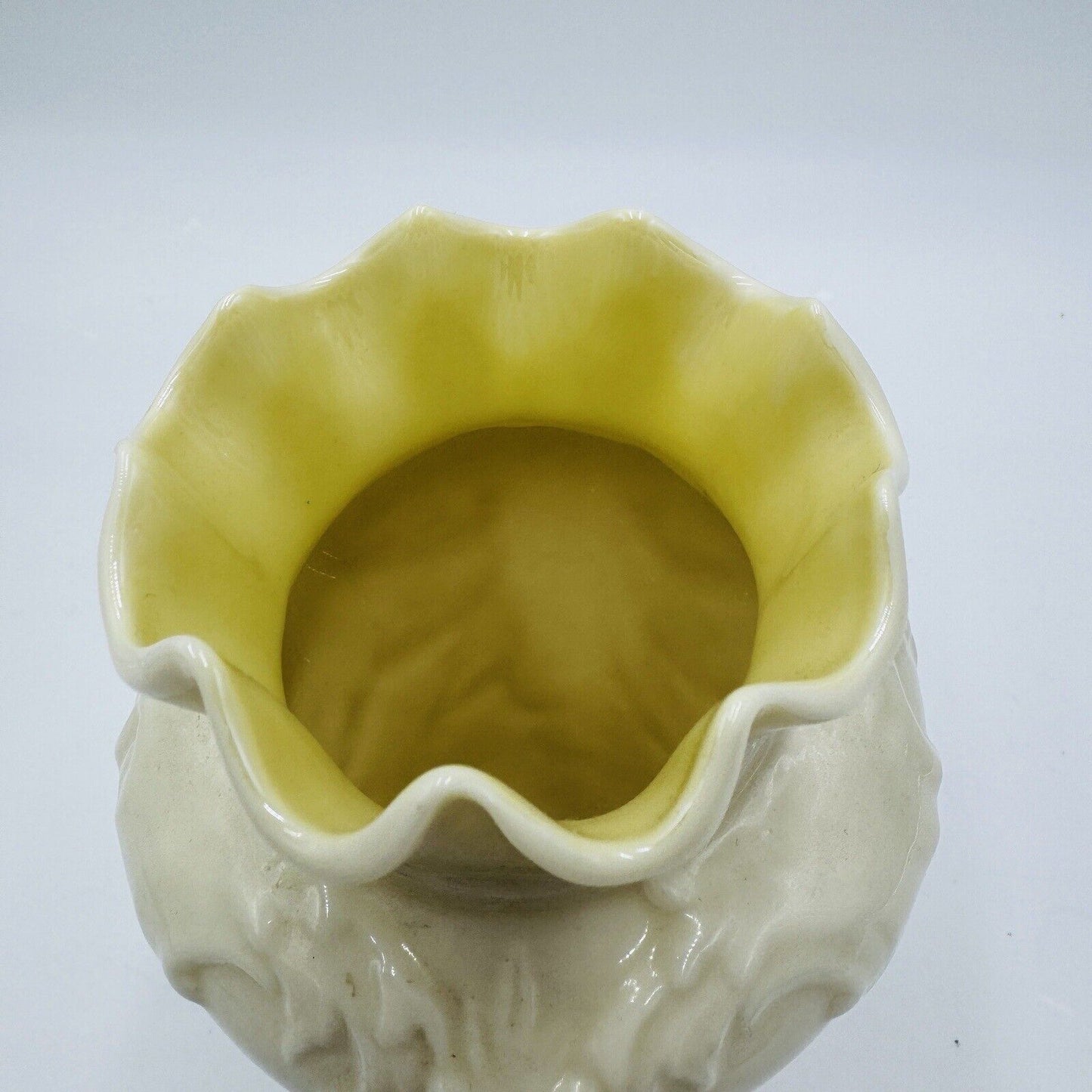 Belleek Rathmore Vase 3RD Green Mark #0857 6th Mark 1965 7.5in Vintage