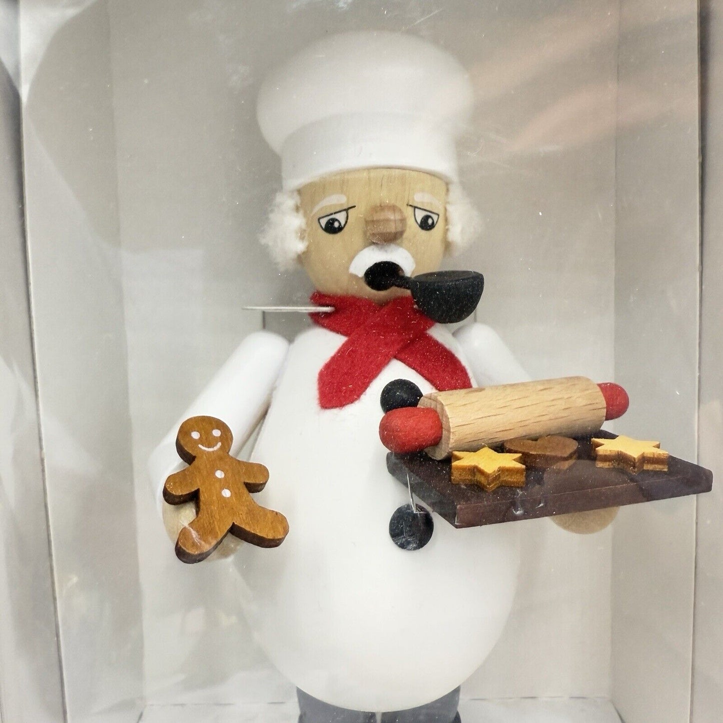 Räuchermann Ullrich Figurine Chef Baker Seasonal Schult Germany Smoker Wood