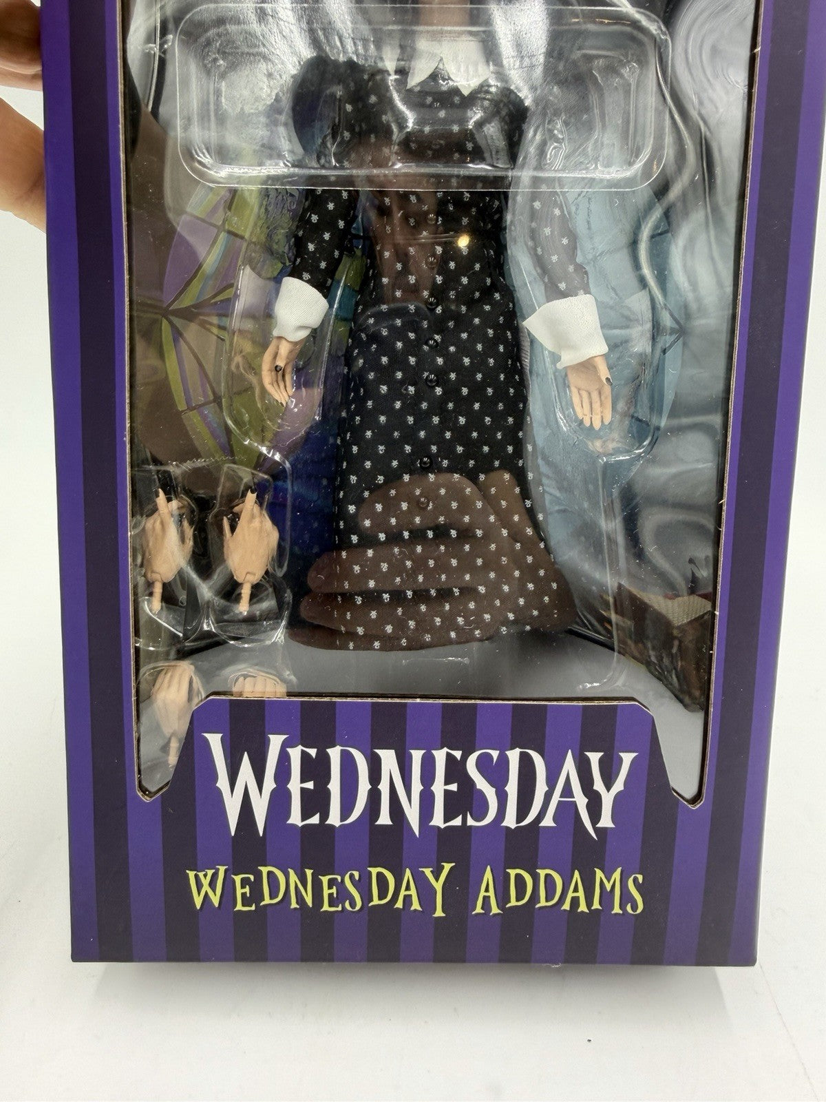 NECA Toys Wednesday Addams Clothed Action Figure Classic Dress Sealed NIB