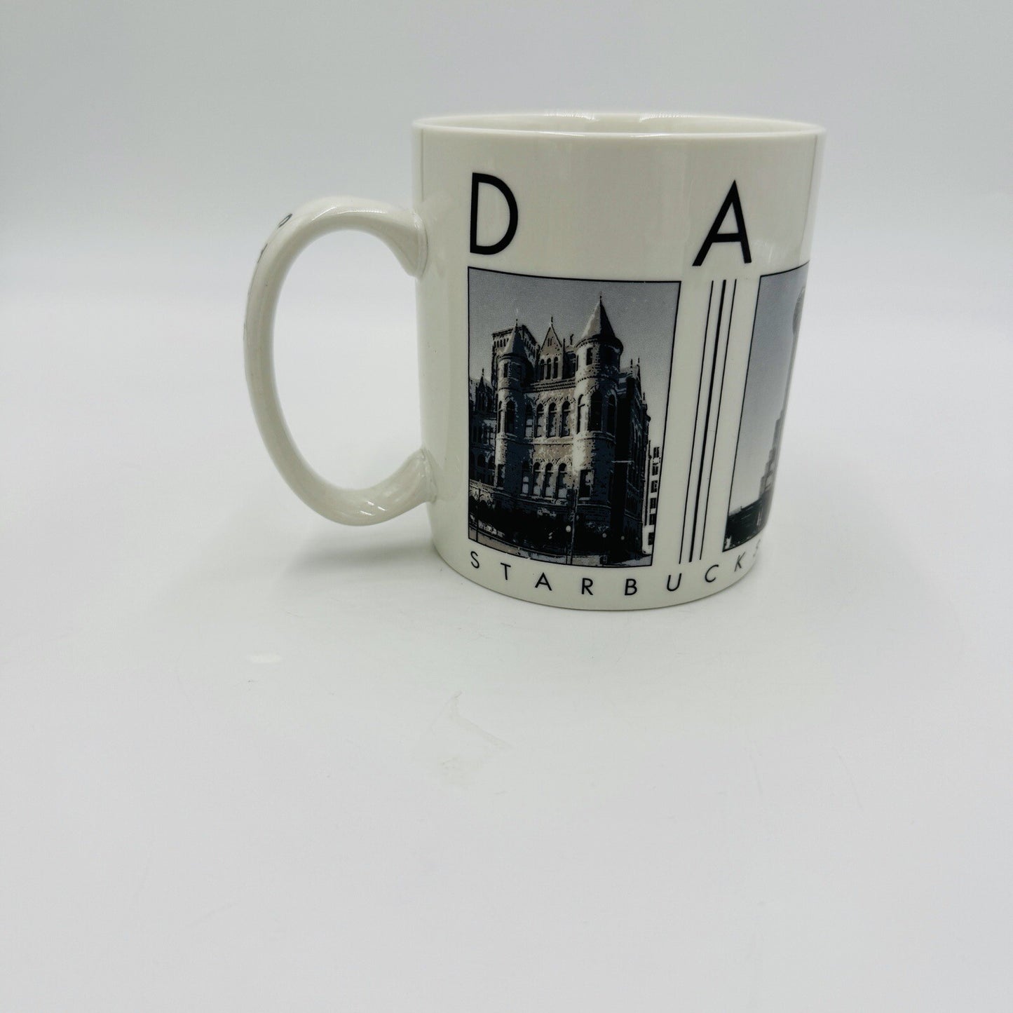 Starbucks Coffee Mug "Dallas" 2005" Barista - City Scenes Ceramic Large