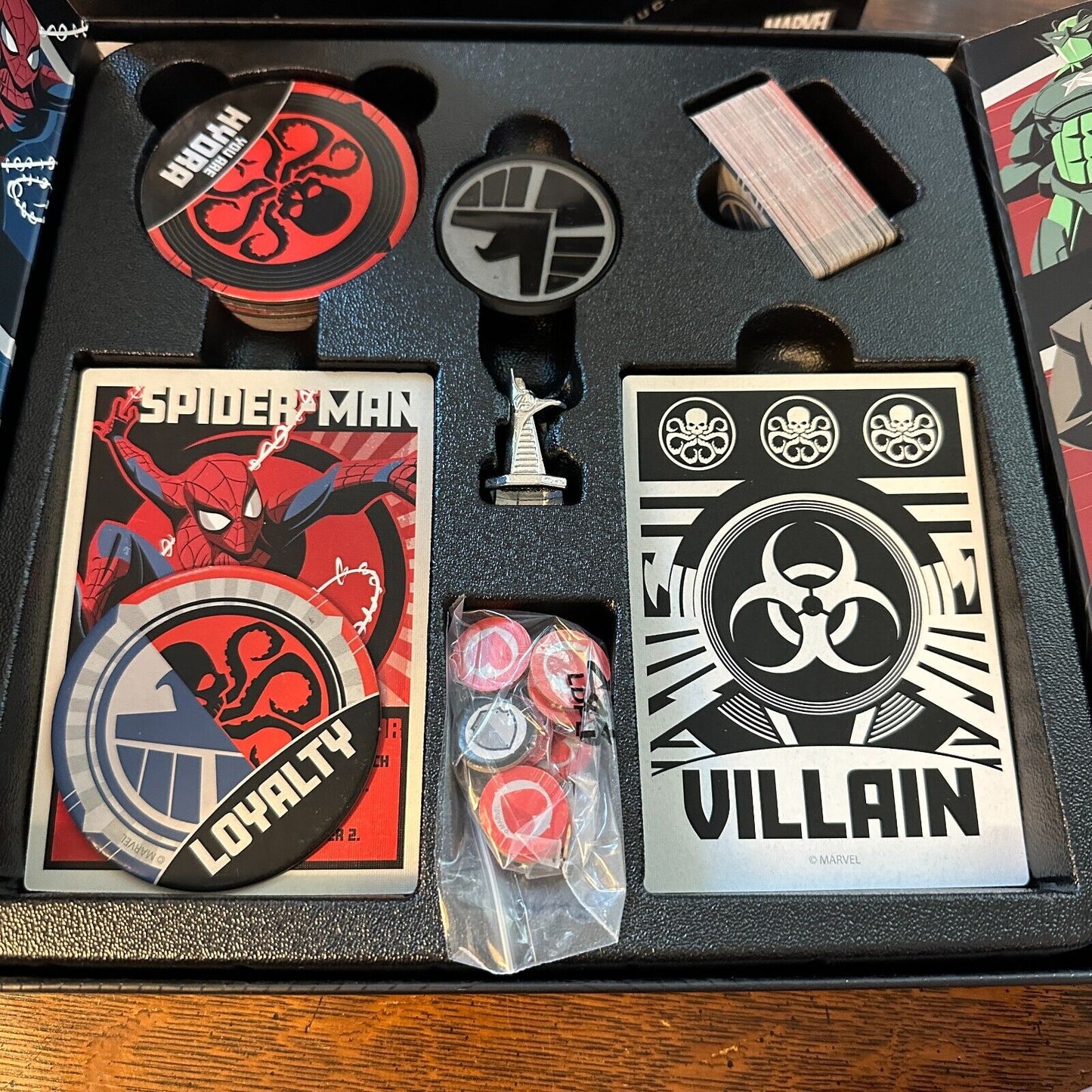 Spin Master Hail Hydra Marvel Hero Board Cards Game Agents of Shield Deduction