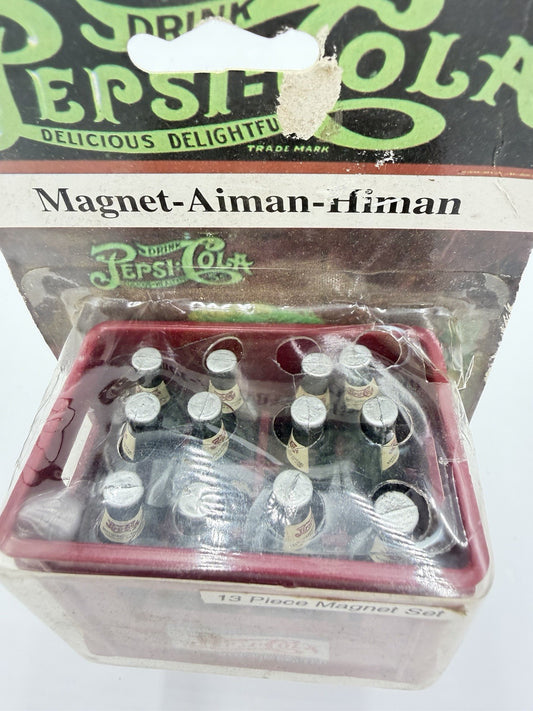 Pepsi Cola Aiman-Himan Crate Magnet 13 Piece #33704 Collector's Edition 1996 Vtg