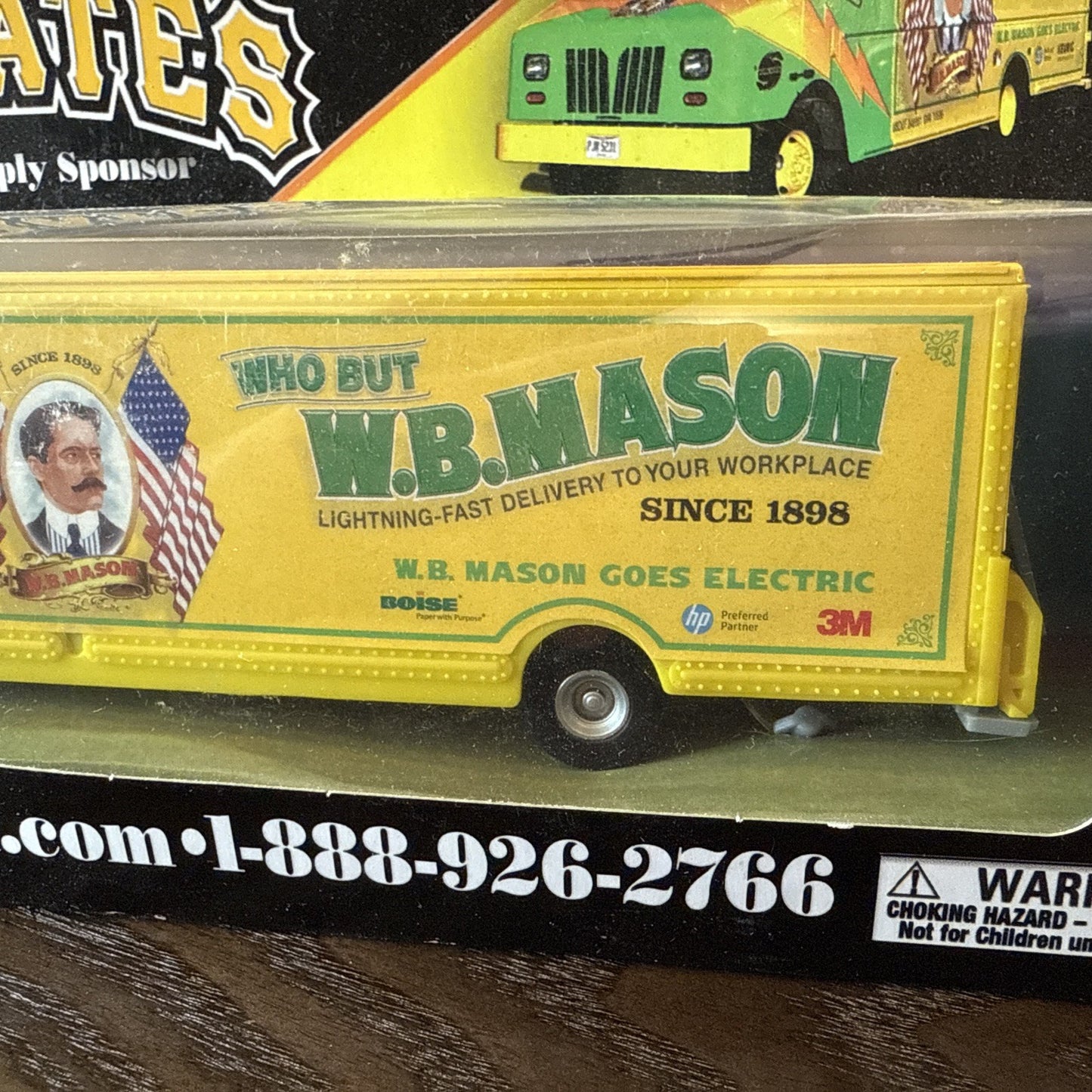 Pittsburgh Pirates WB Mason W.B. Mason Truck SGA 8/19/18 PNC Park MLB Diecast