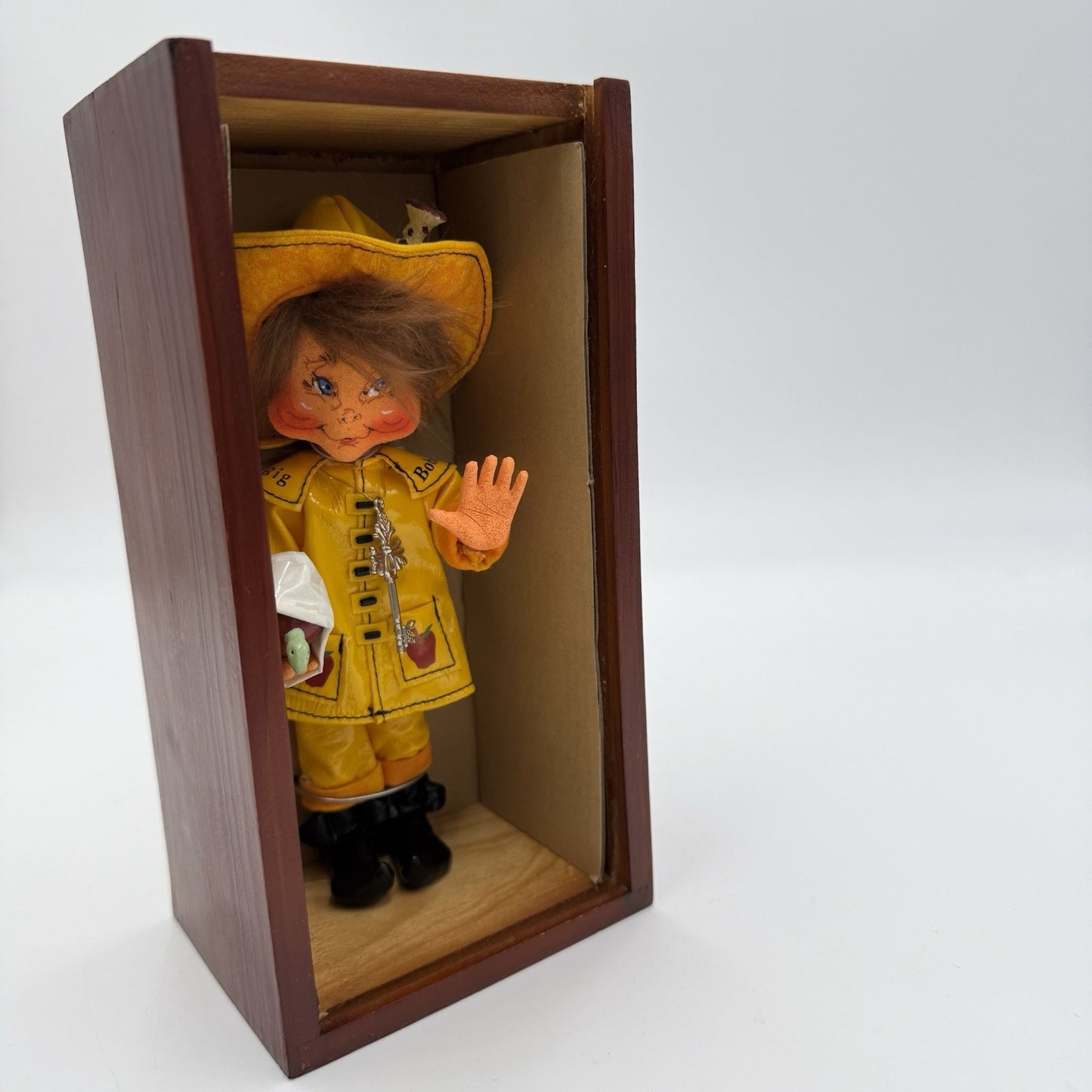 Annalee Thimbles 6" Dunkin Apple Bobber Halloween Autumn Fall In Display Box