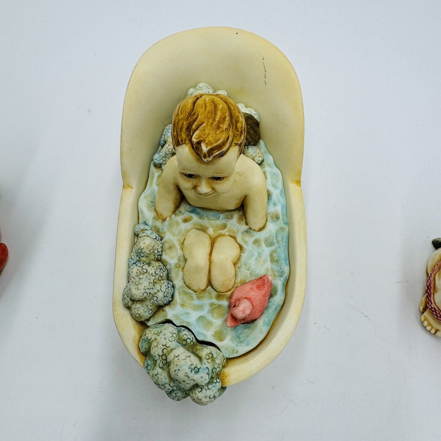 Harmony kingdom Angelique joyeaux noel pastille set Trinket Box Figurine Vintage