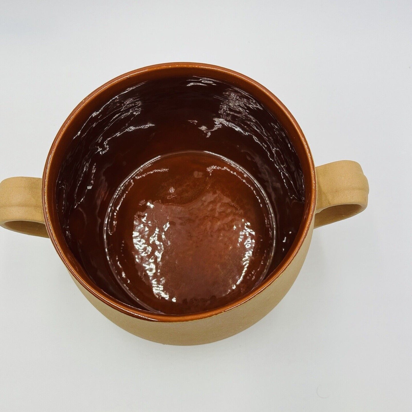 Red Wing Bean Pot Terracotta Pottery Handles Vintage #405 USA Decor Large