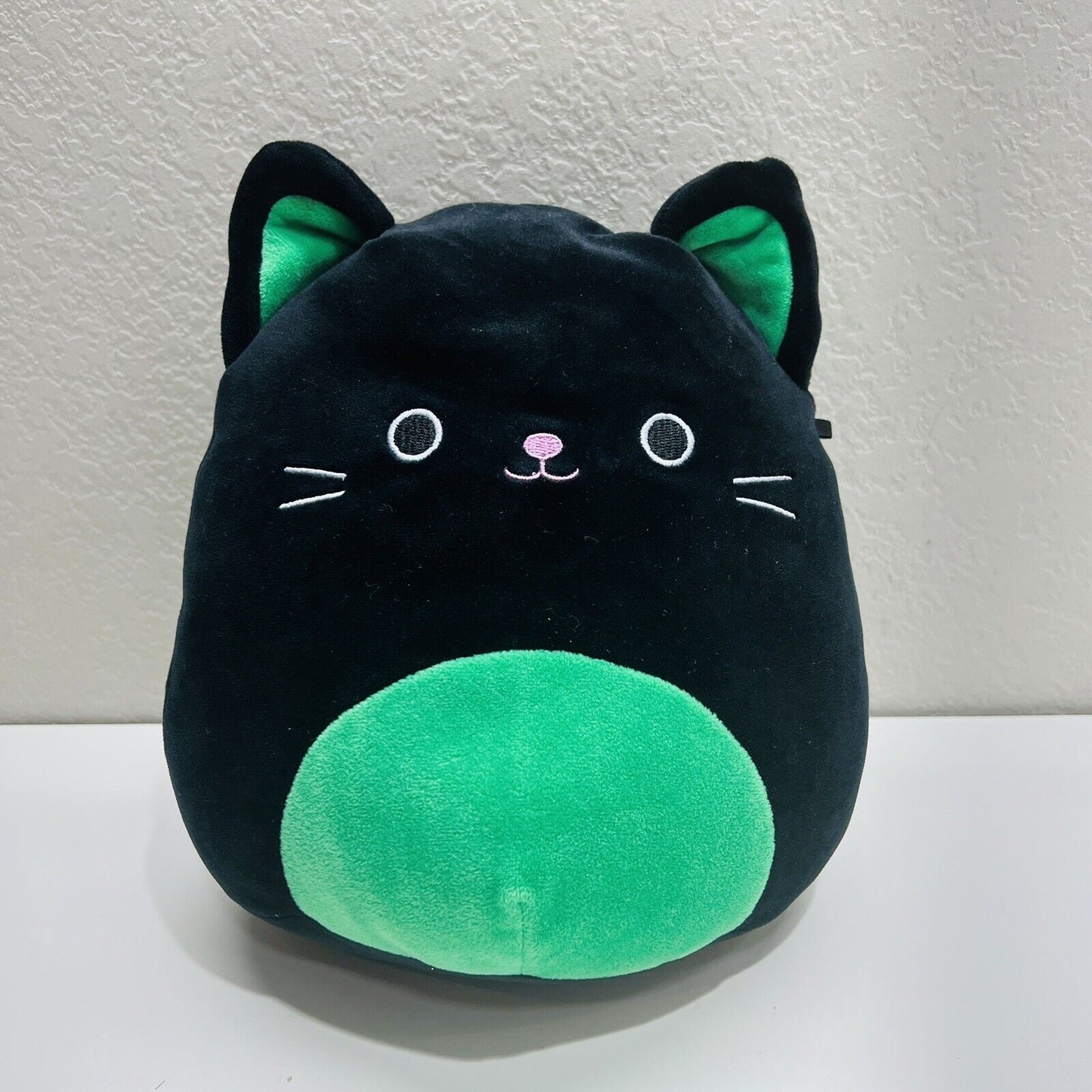 Squishmallow Halloween Cat Plush Kellytoy 8in CLEO The Black and Green Toy