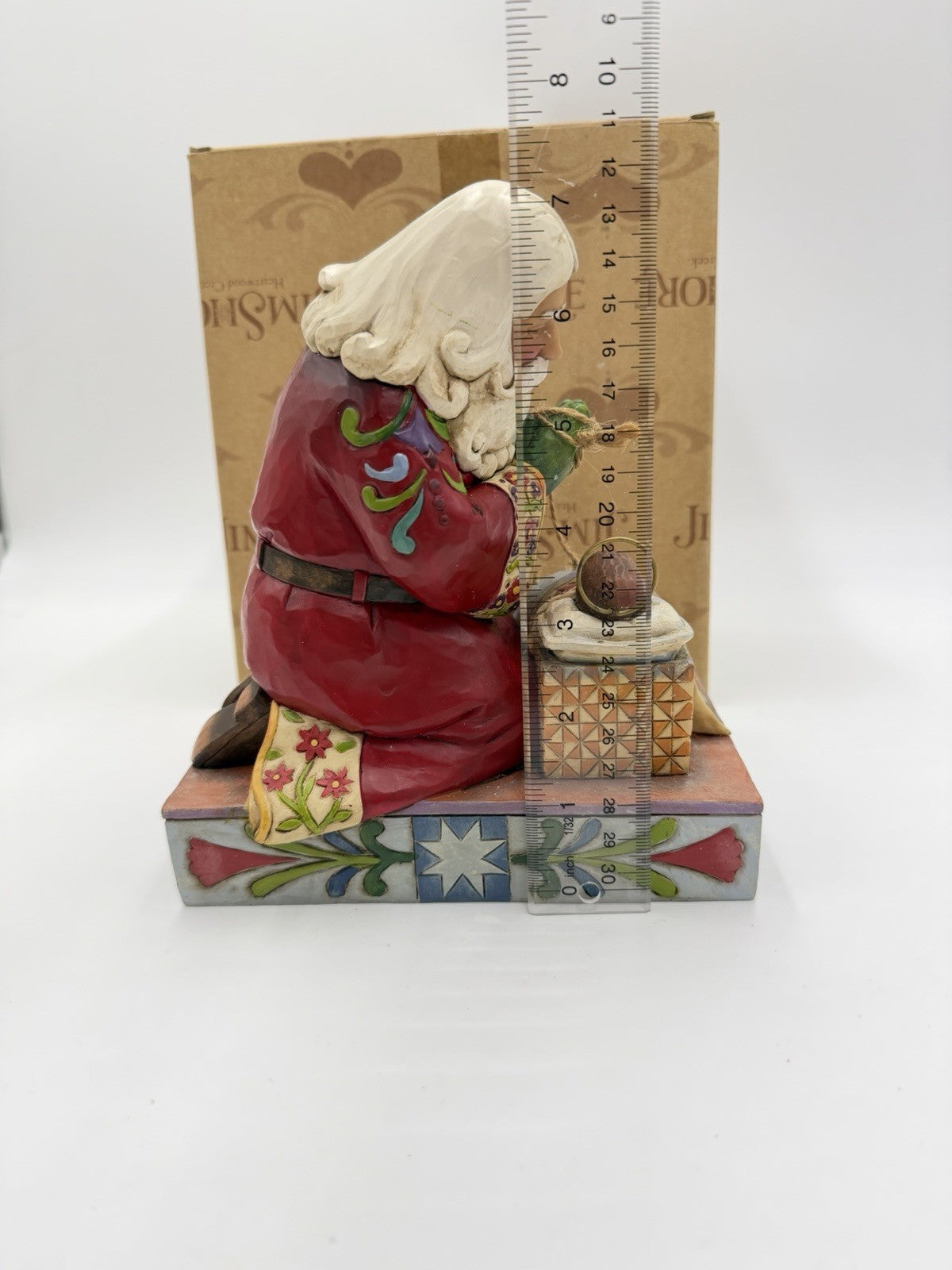 Jim Shore Heartwood Creek The Real Meaning Of Christmas 7” Santa Jesus Figurine